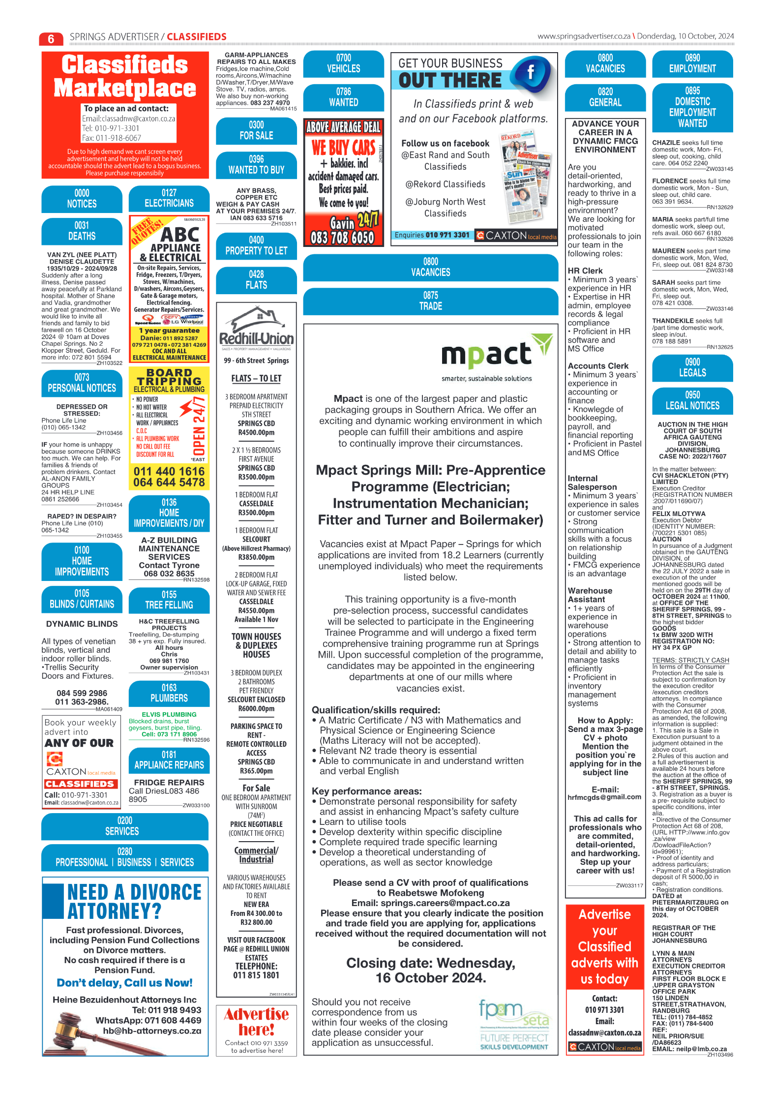 Springs Advertiser 10 October 2024 page 6