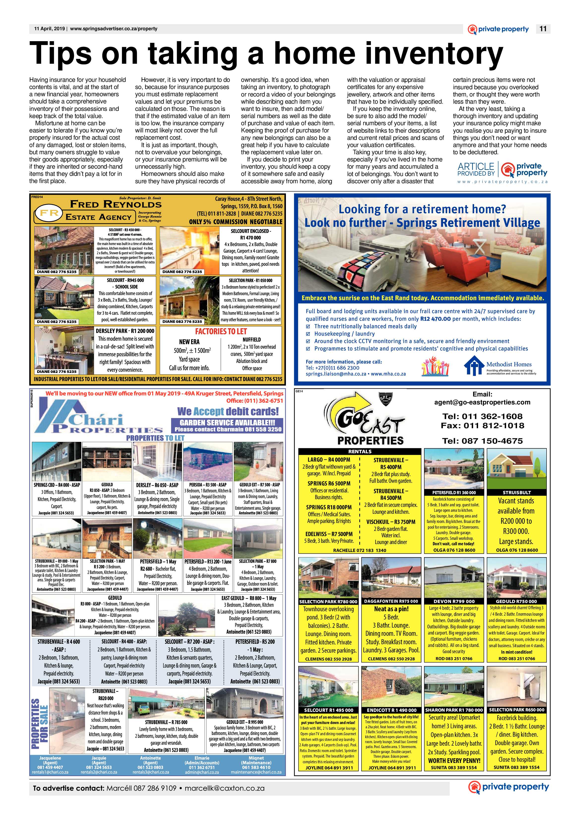 Springs Advertiser 11 April 2019 page 11