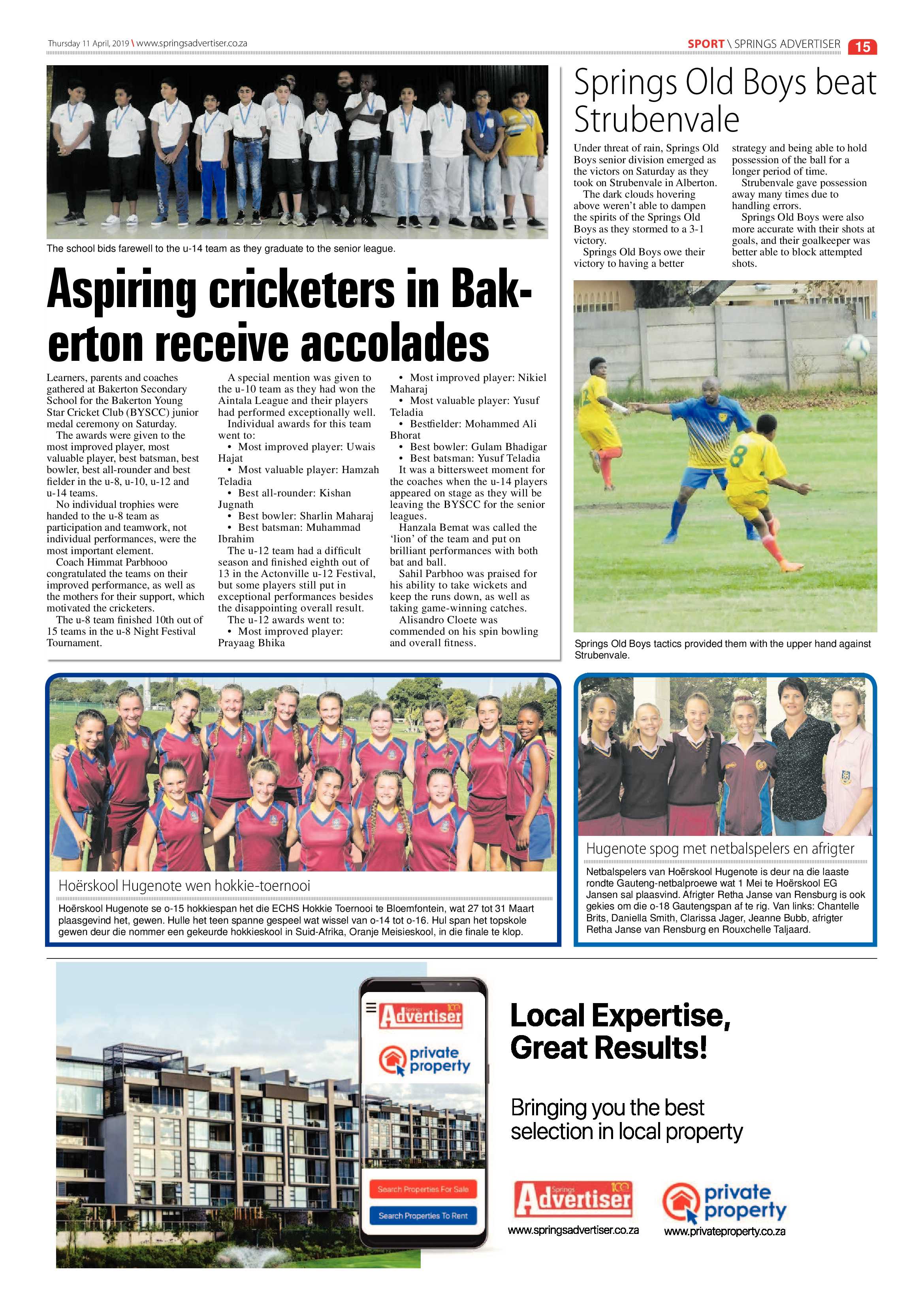 Springs Advertiser 11 April 2019 page 15