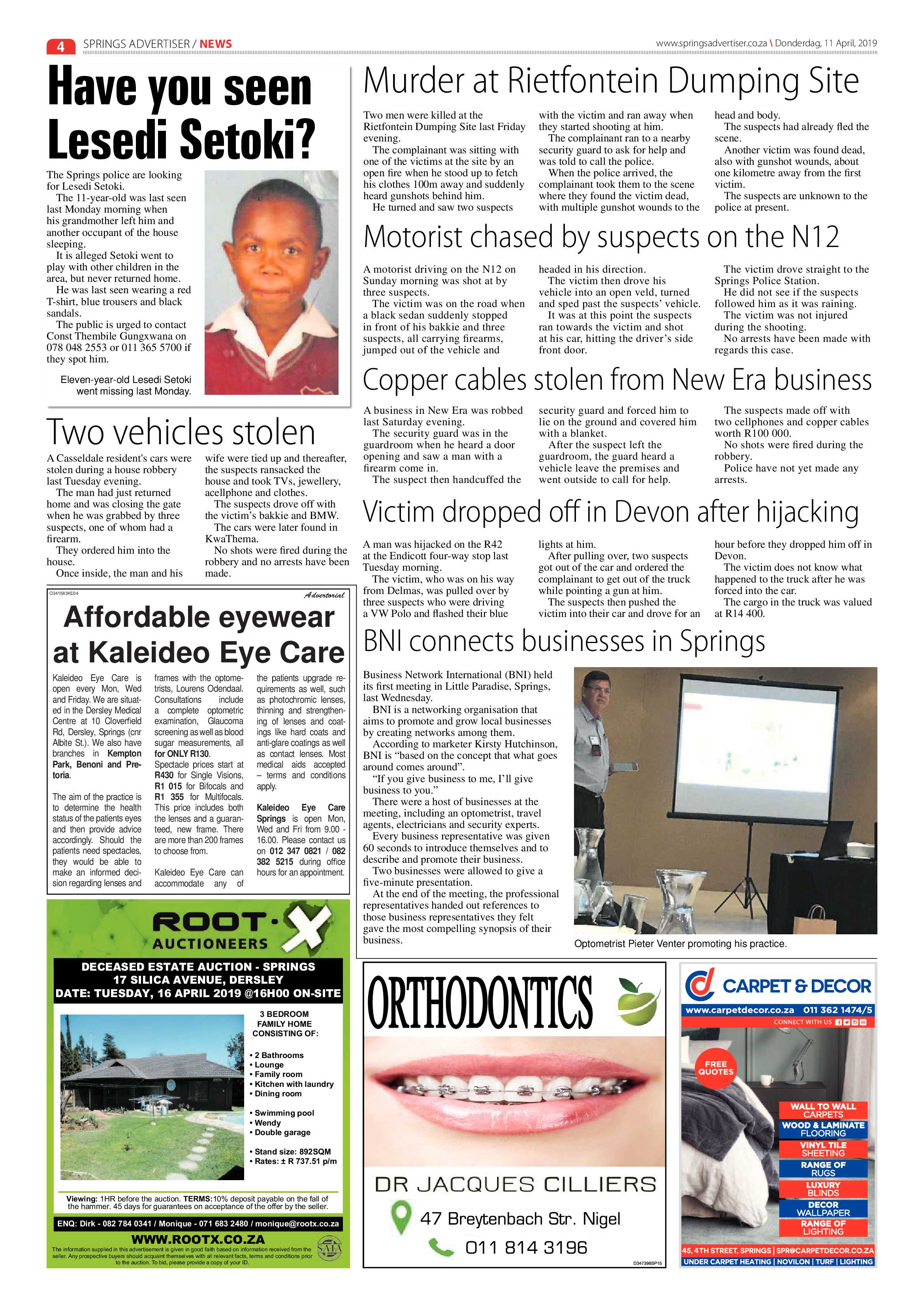 Springs Advertiser 11 April 2019 page 4