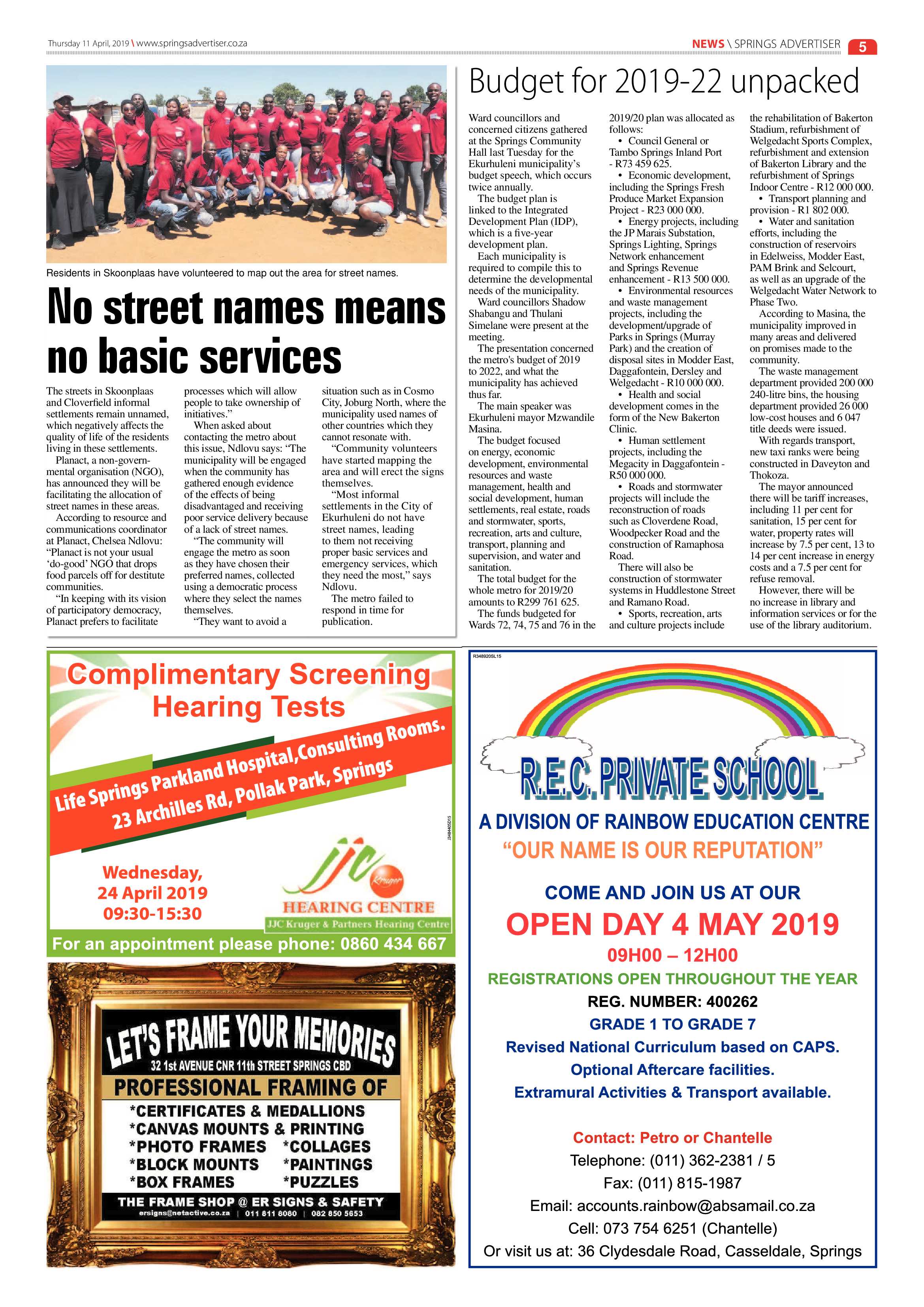 Springs Advertiser 11 April 2019 page 5