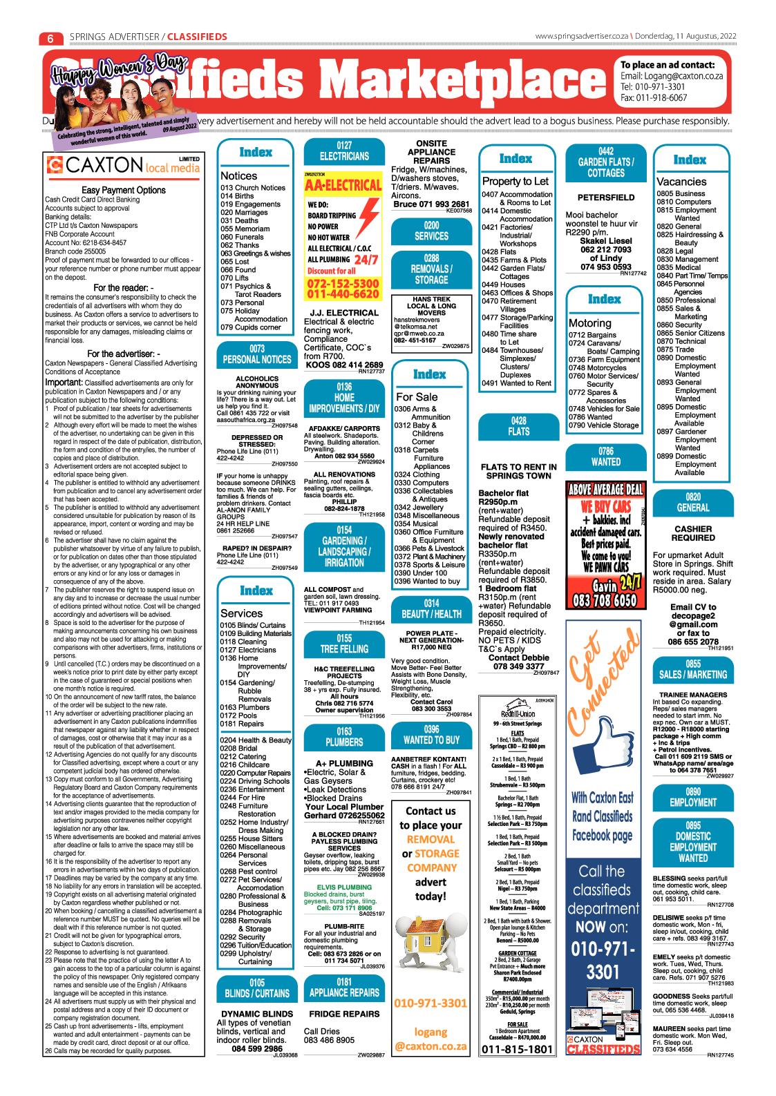 Springs Advertiser 11 August 2022 page 6