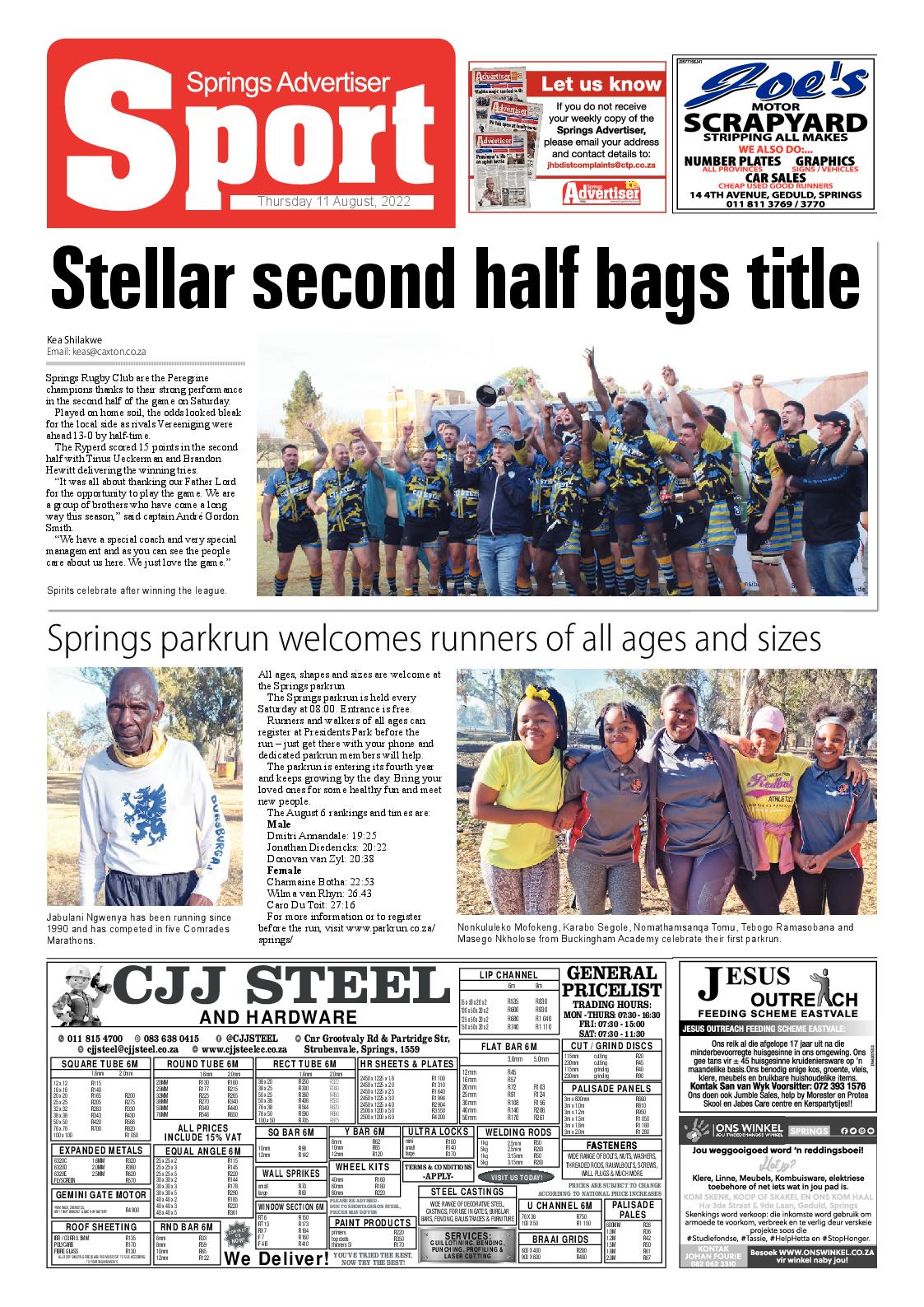 Springs Advertiser 11 August 2022 page 8