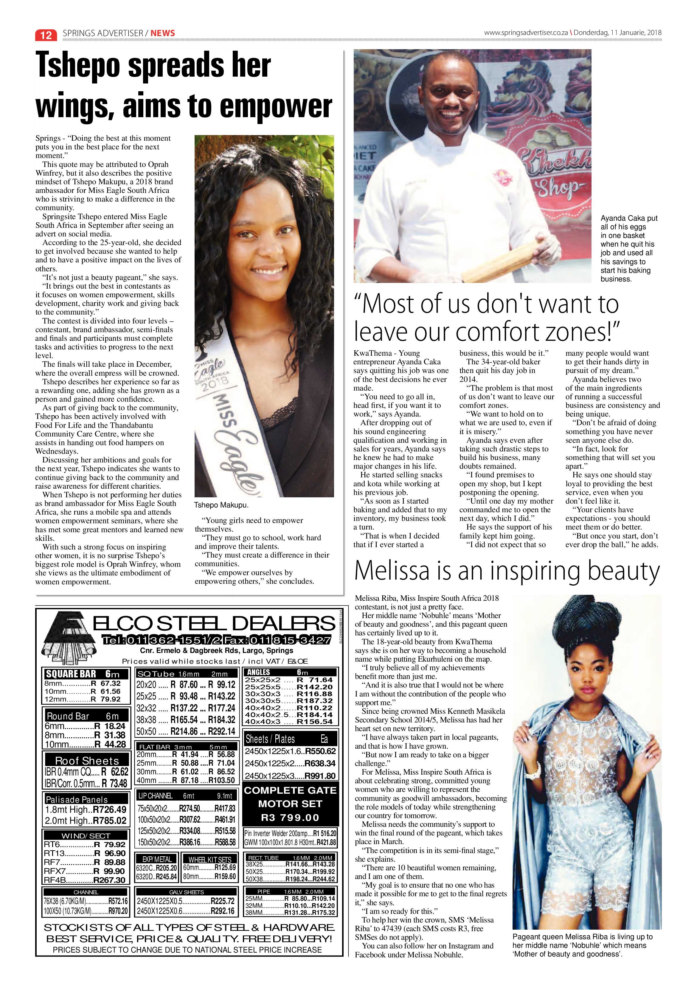 Springs Advertiser 11 January 2018 page 12