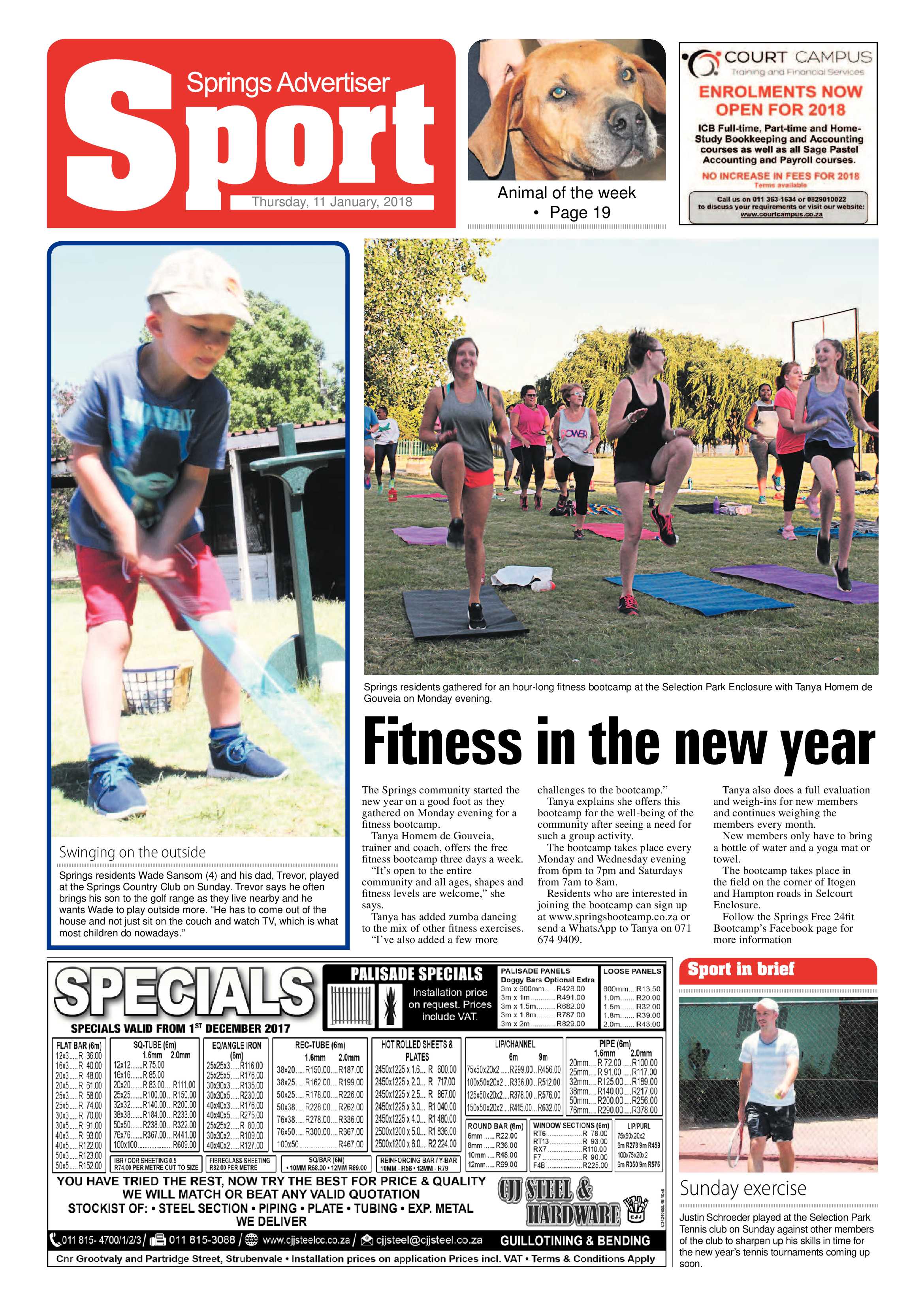 Springs Advertiser 11 January 2018 page 20