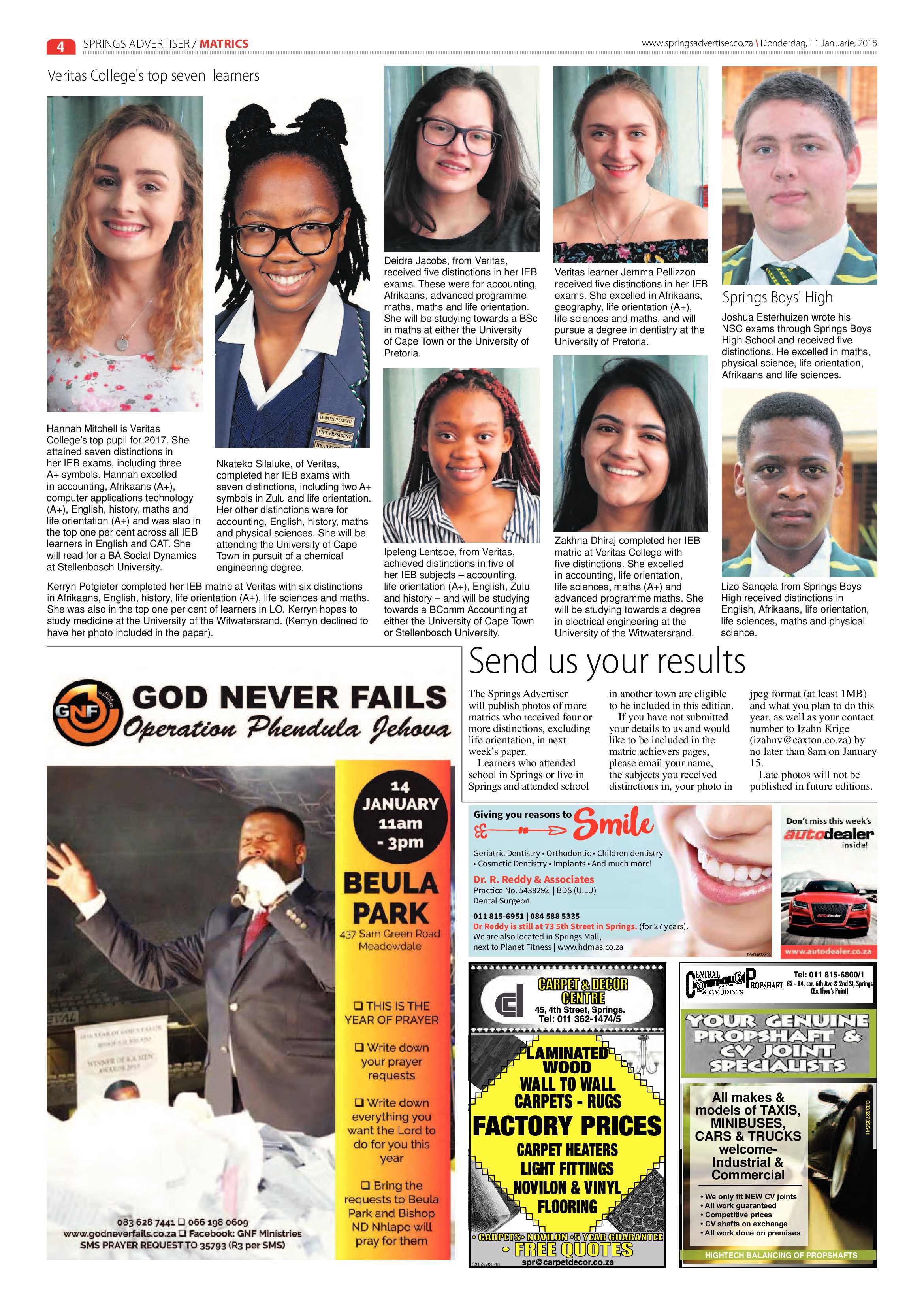 Springs Advertiser 11 January 2018 page 4