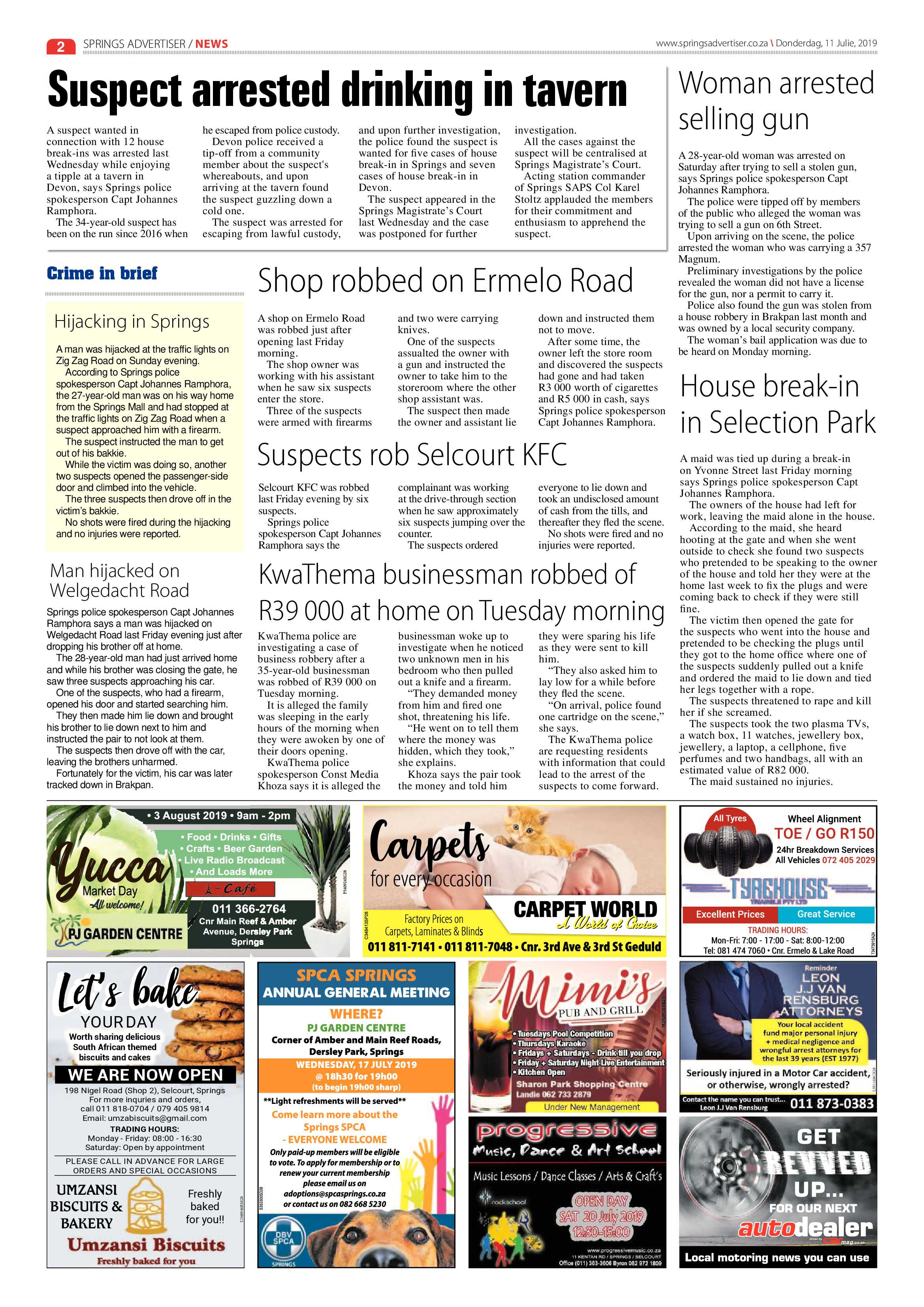 Springs Advertiser 11 July 2019 page 2