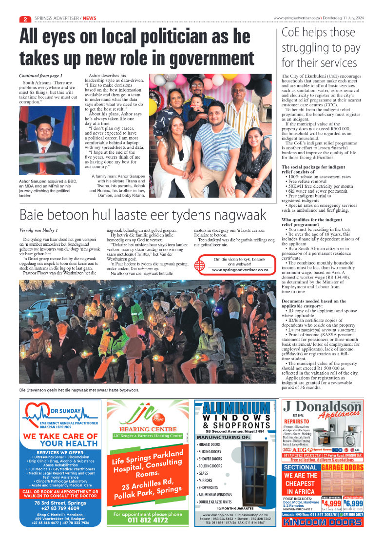 Springs Advertiser 11 July 2024 page 2