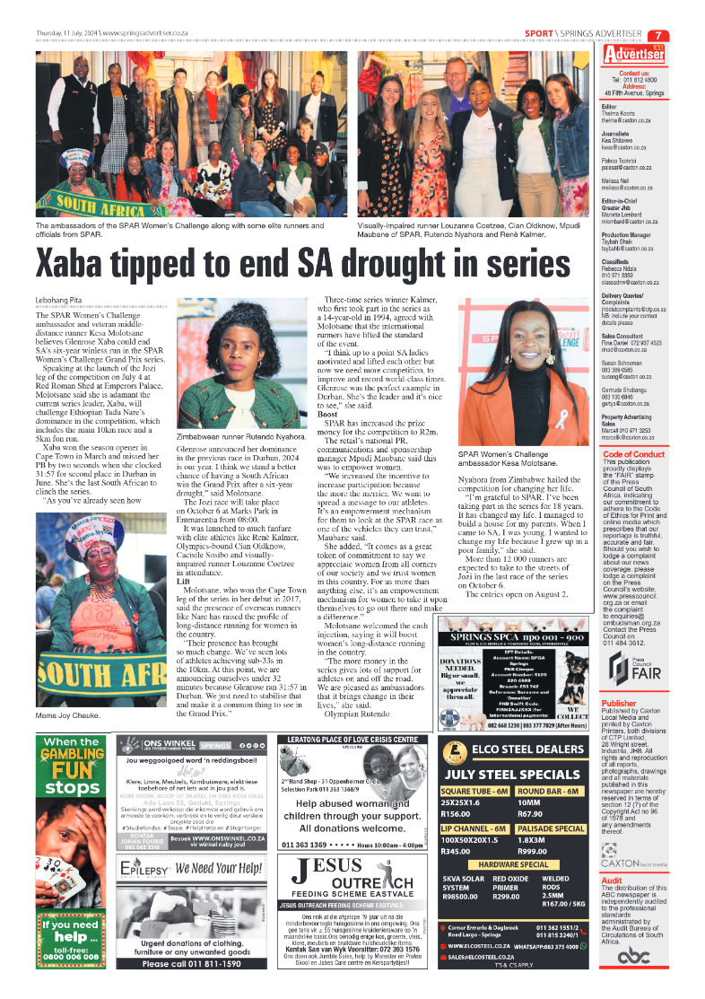 Springs Advertiser 11 July 2024 page 7
