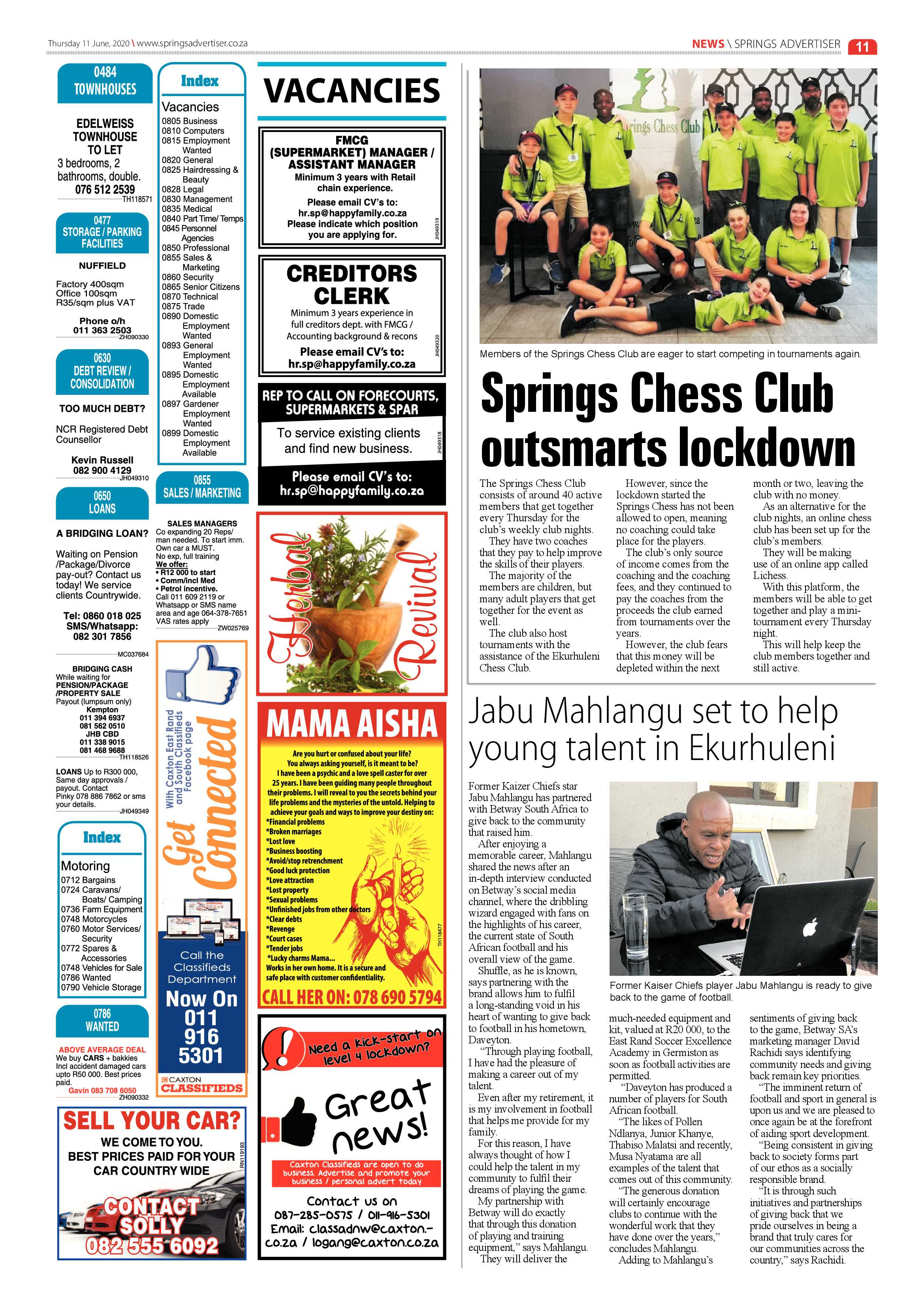 Springs Advertiser 11 June 2020 page 11