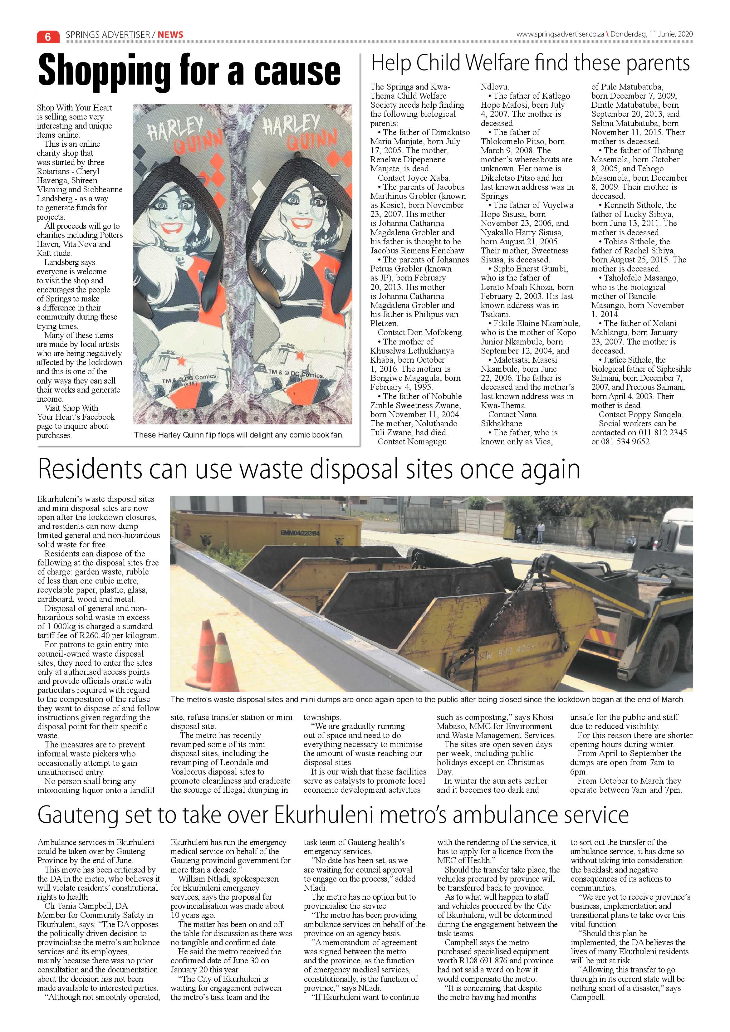 Springs Advertiser 11 June 2020 page 6