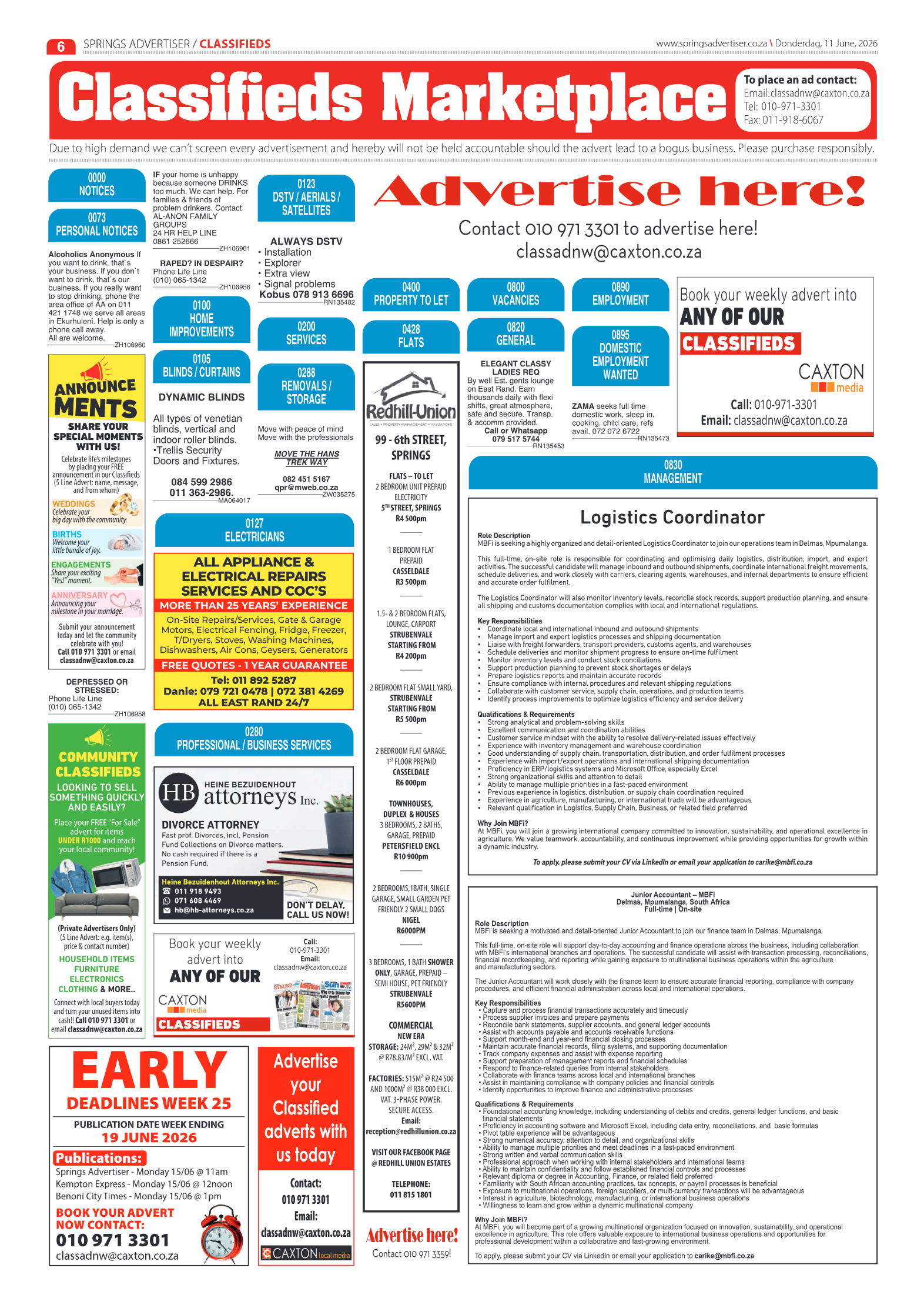 Springs Advertiser 11 June 2026 page 8
