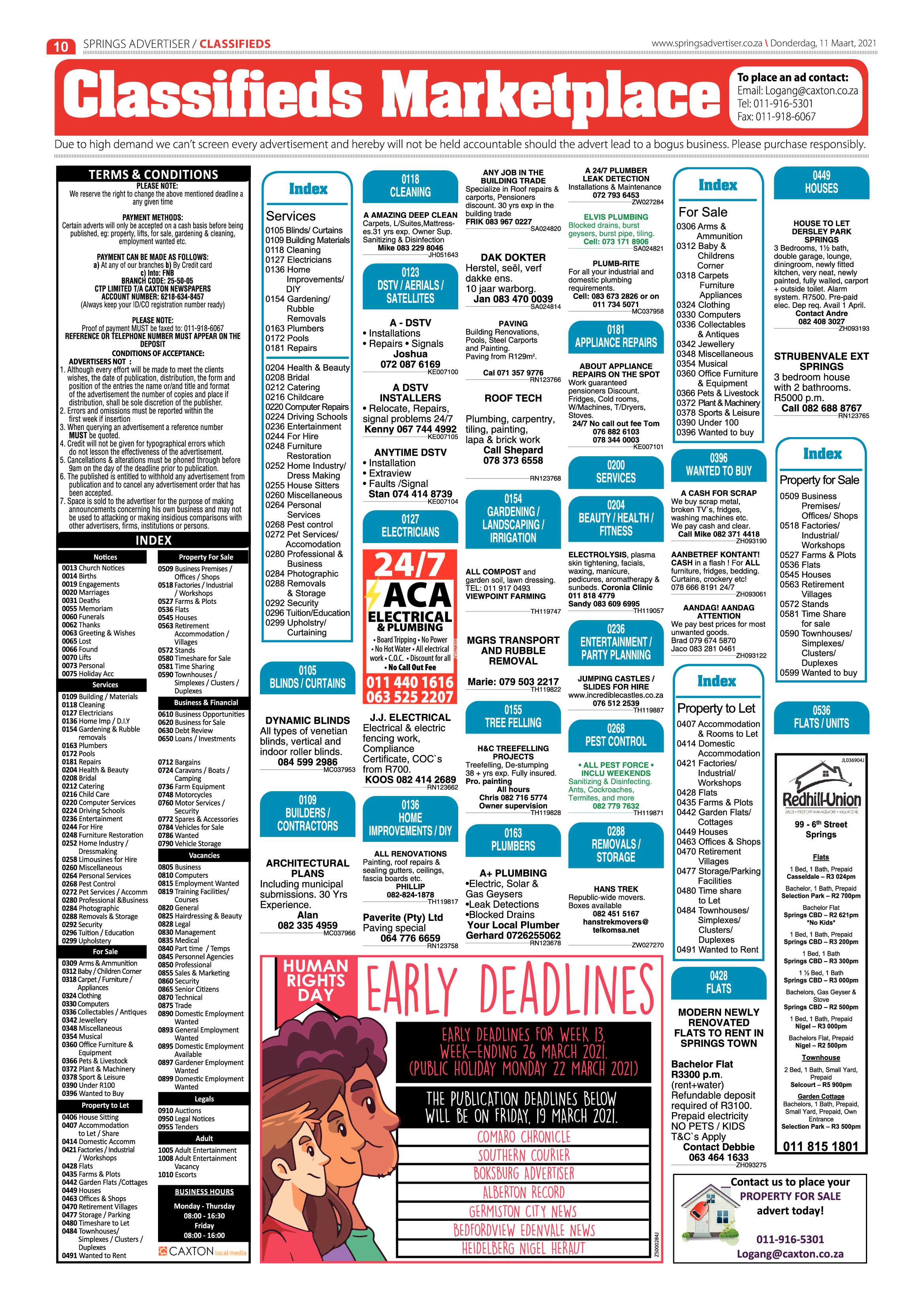 Springs Advertiser 11 March 2021 page 10