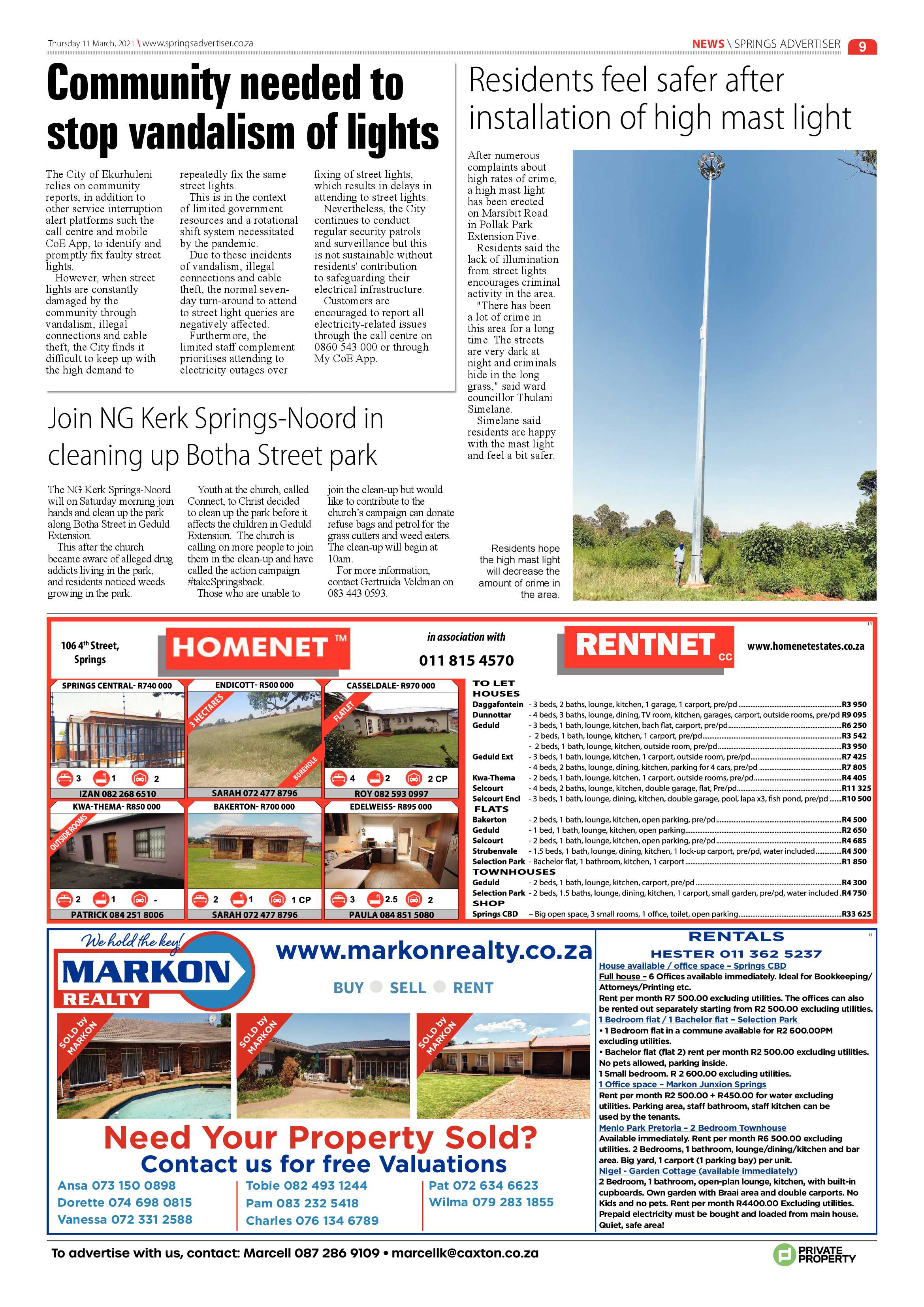 Springs Advertiser 11 March 2021 page 9