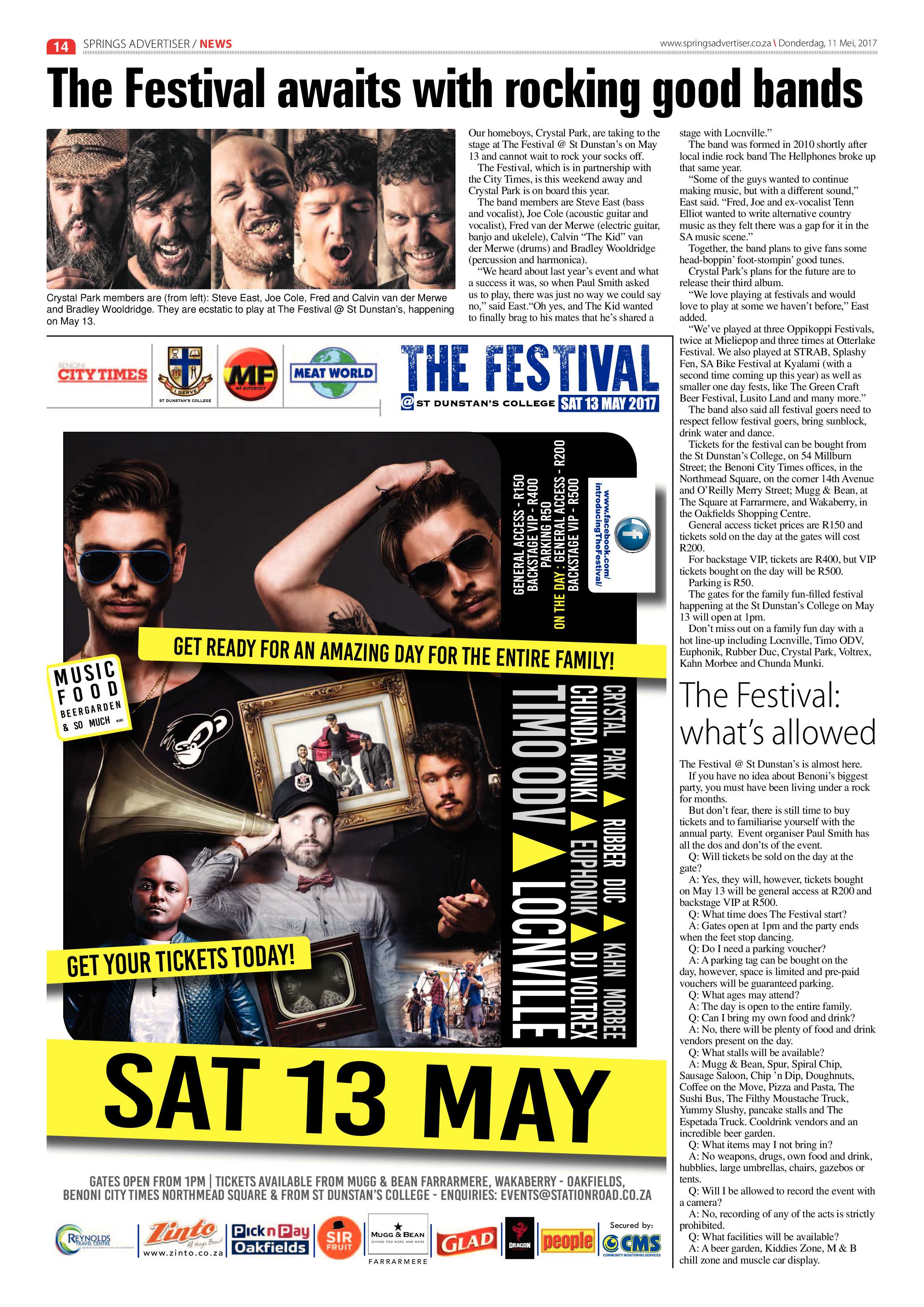 Springs Advertiser 11 May 2017 page 14