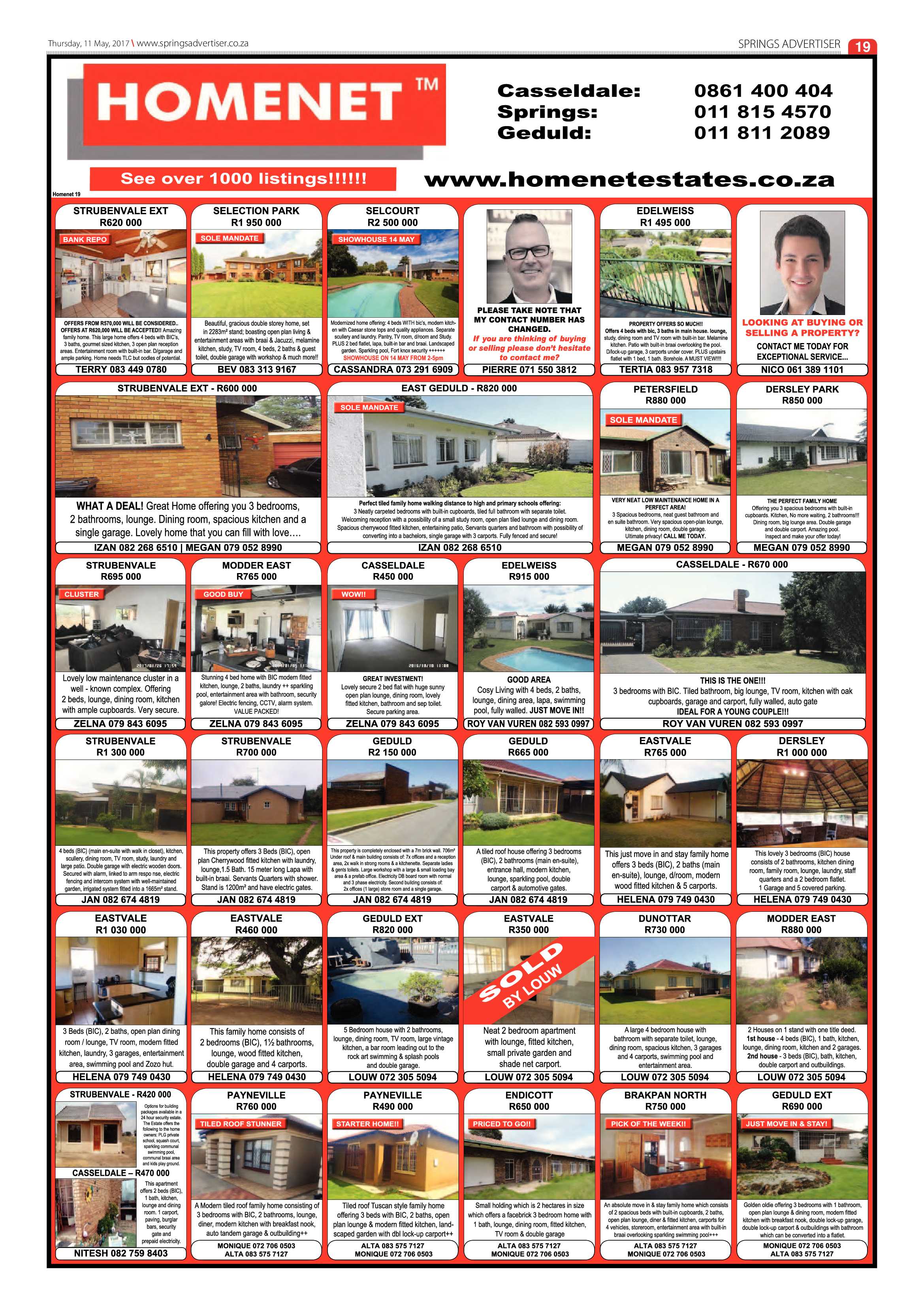 Springs Advertiser 11 May 2017 page 19