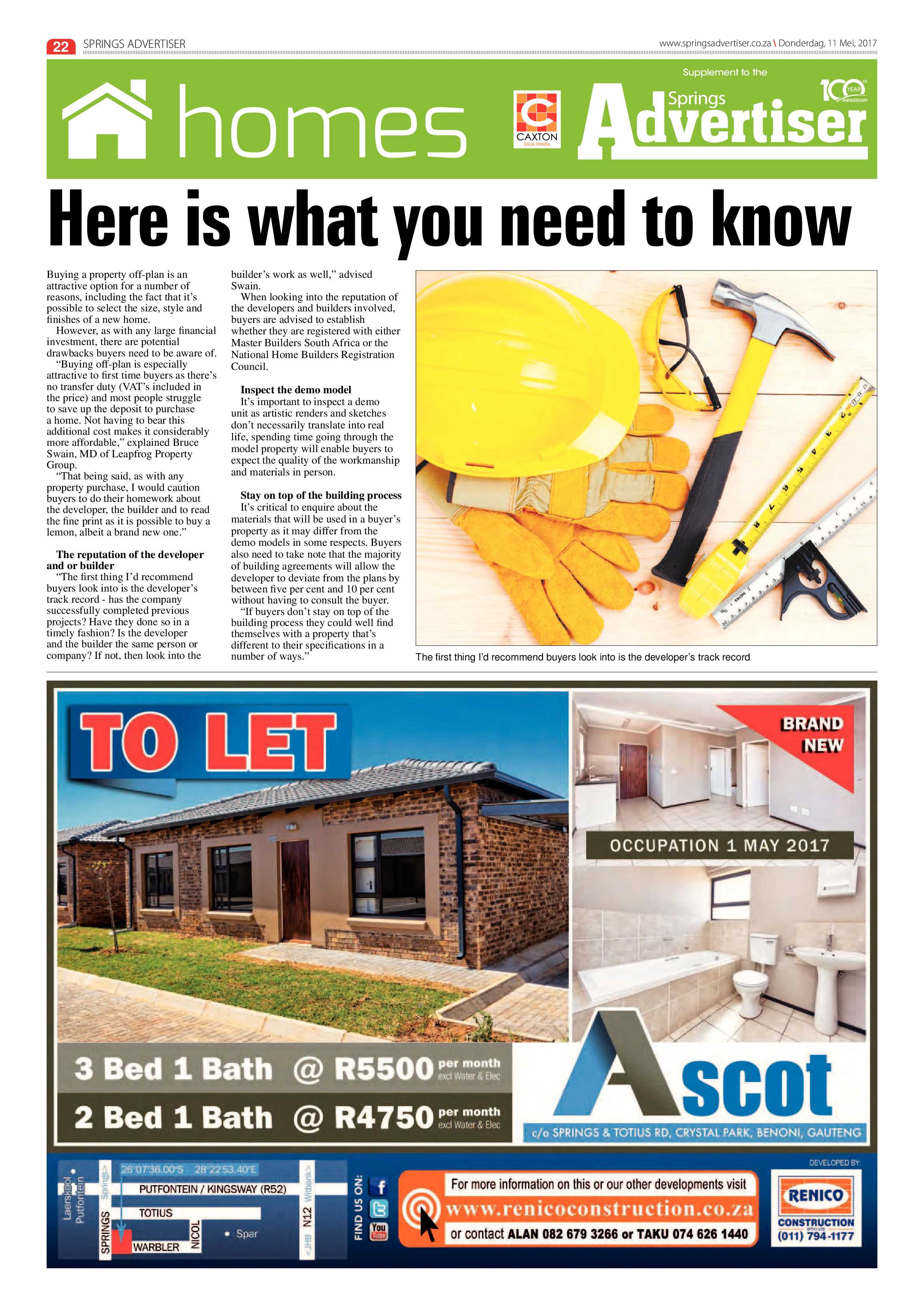 Springs Advertiser 11 May 2017 page 22