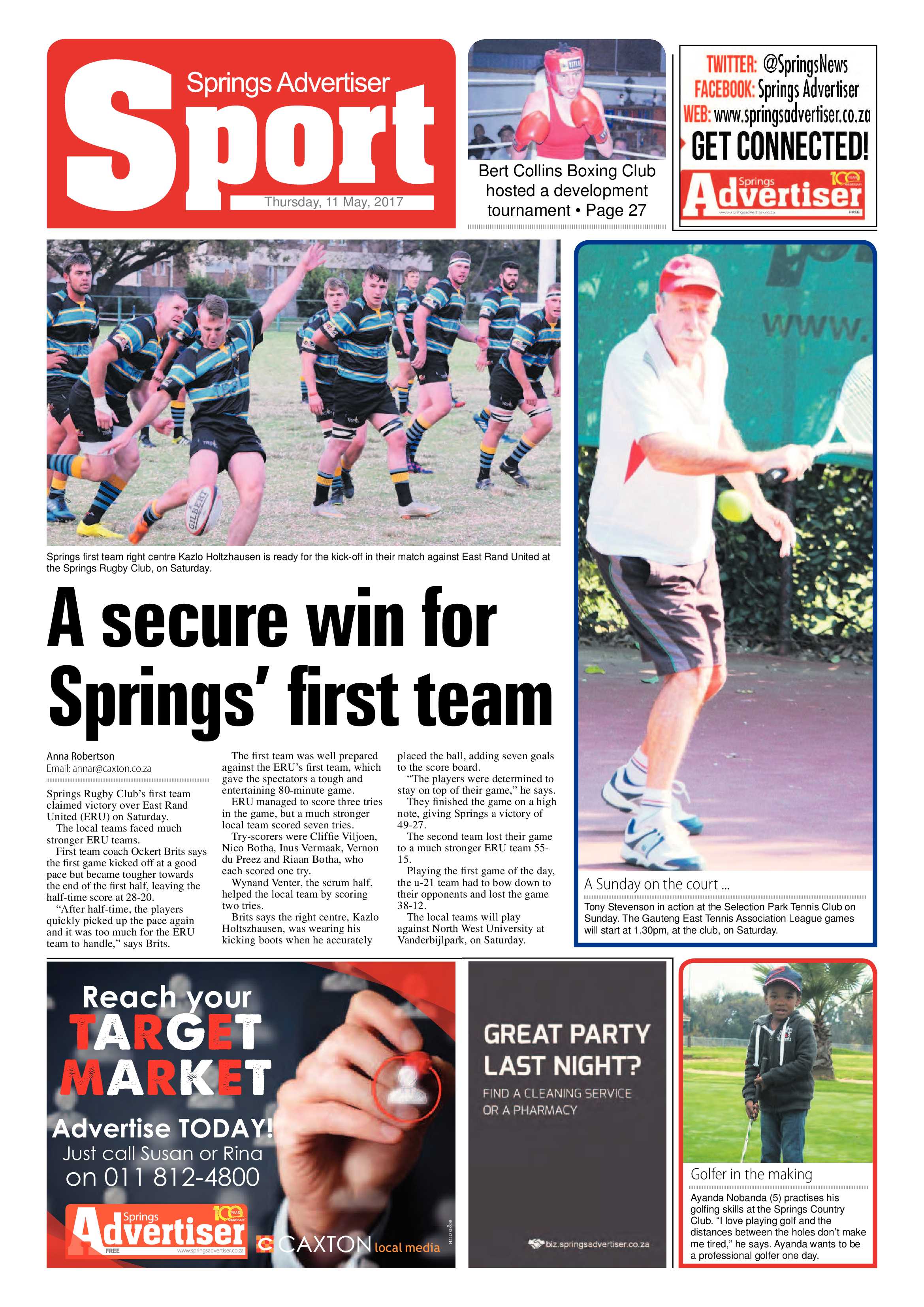 Springs Advertiser 11 May 2017 page 28
