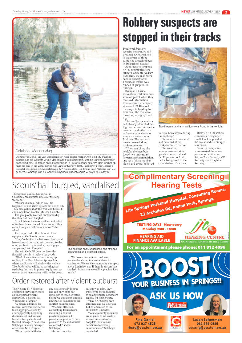 Springs Advertiser 11 May 2023 page 3