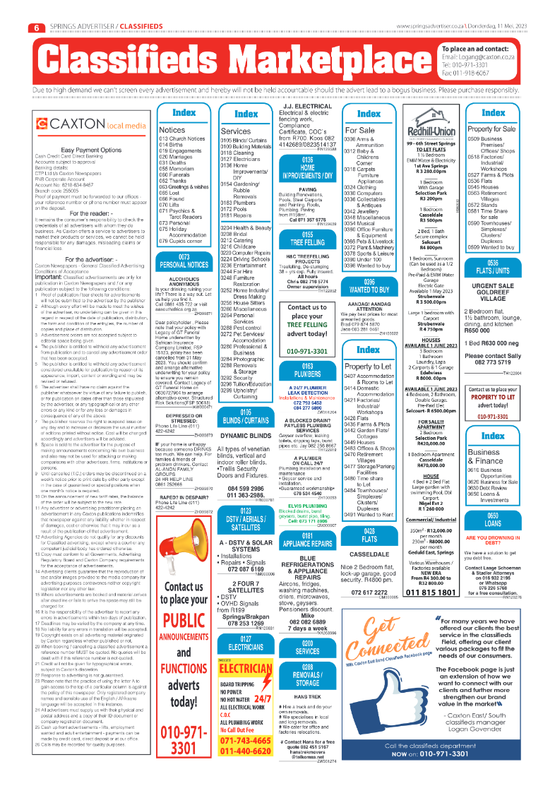 Springs Advertiser 11 May 2023 page 6