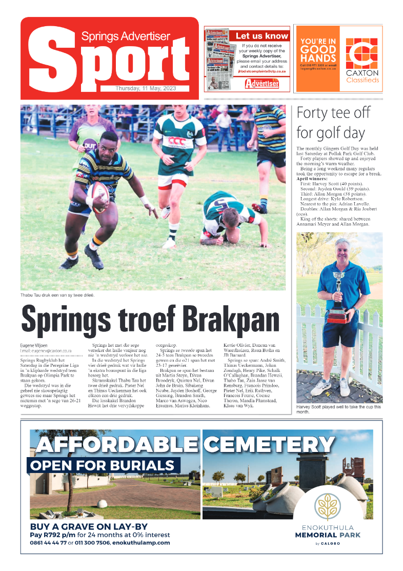 Springs Advertiser 11 May 2023 page 8