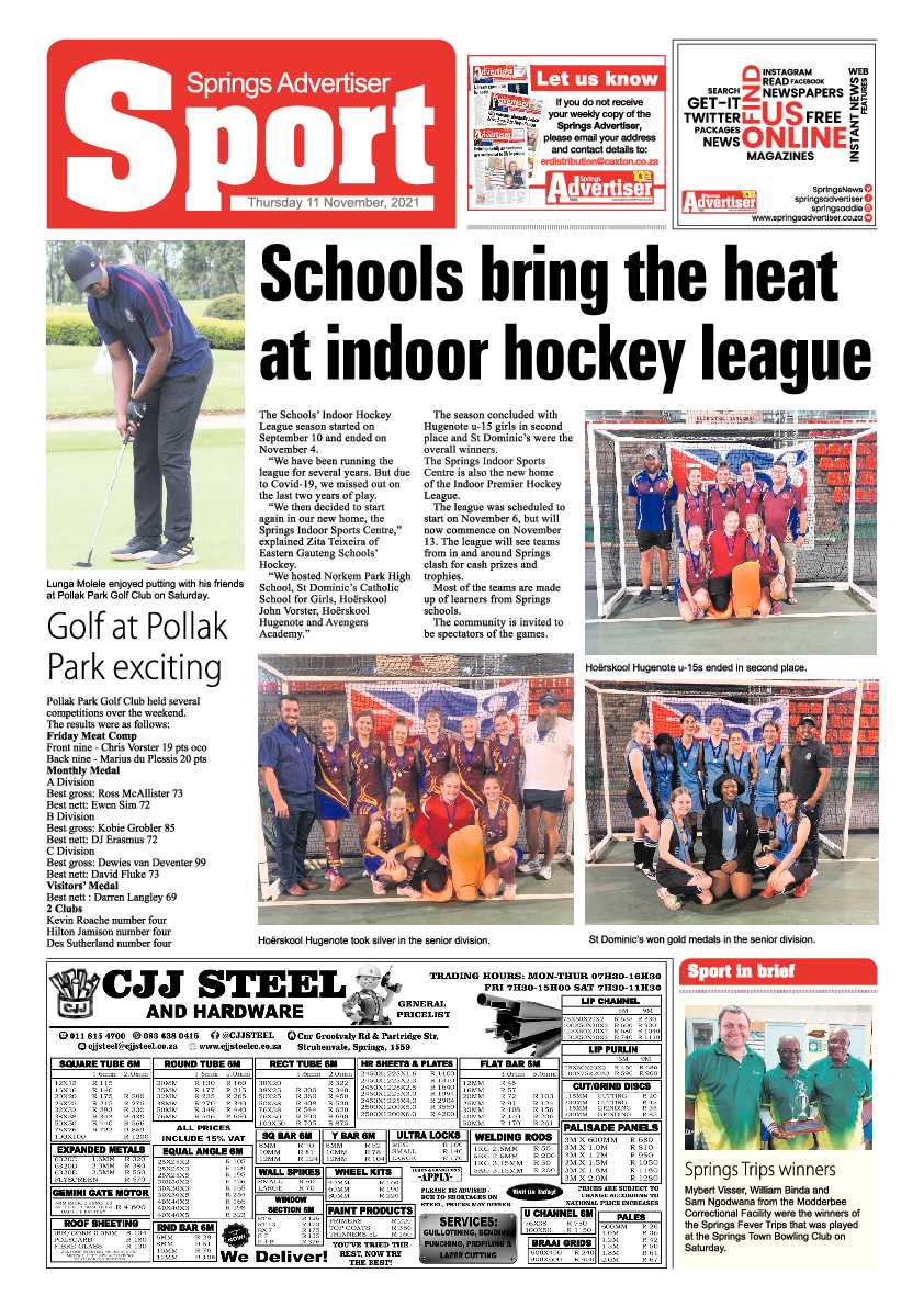 Springs Advertiser 11 November 2021 page 12