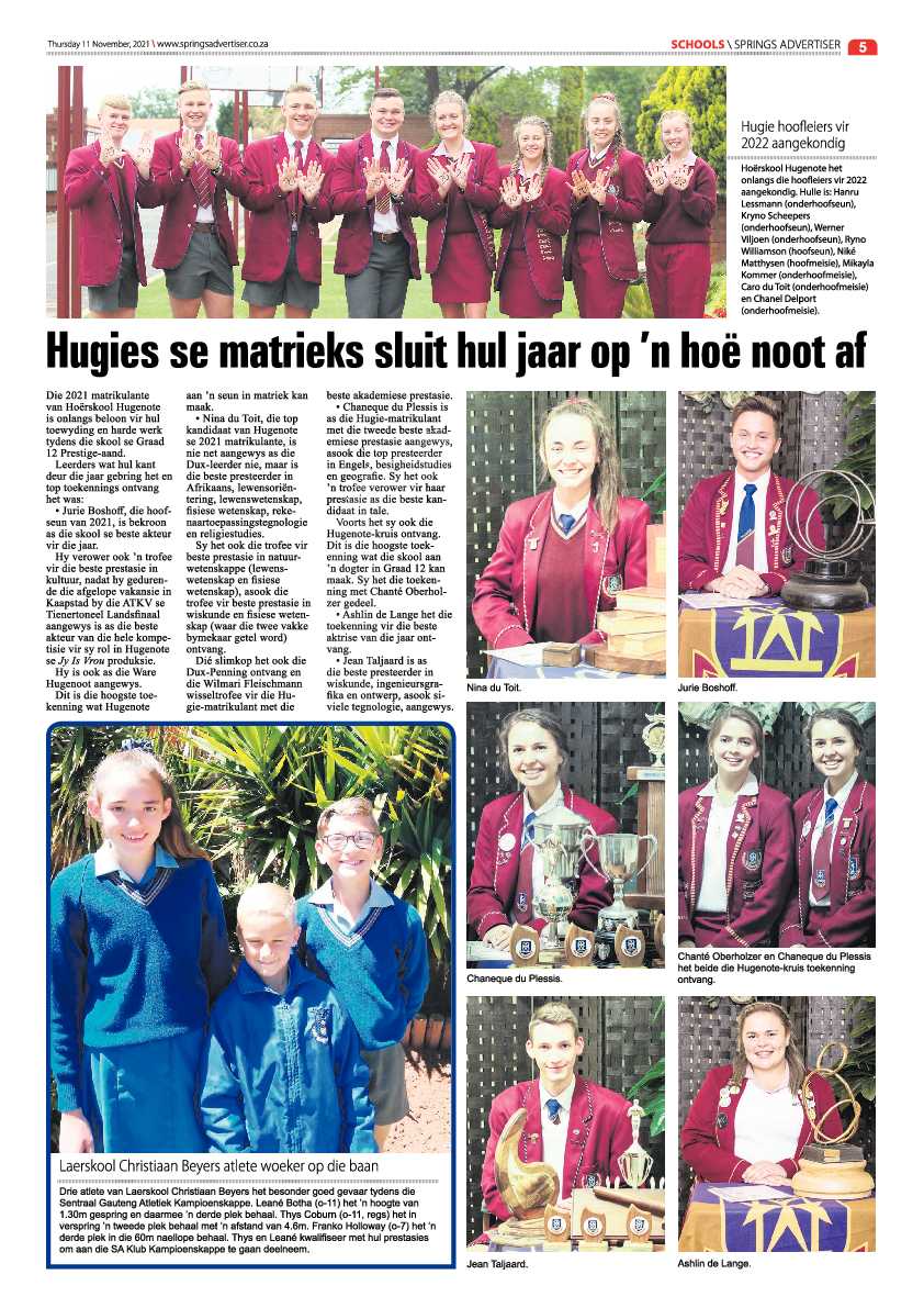 Springs Advertiser 11 November 2021 page 5