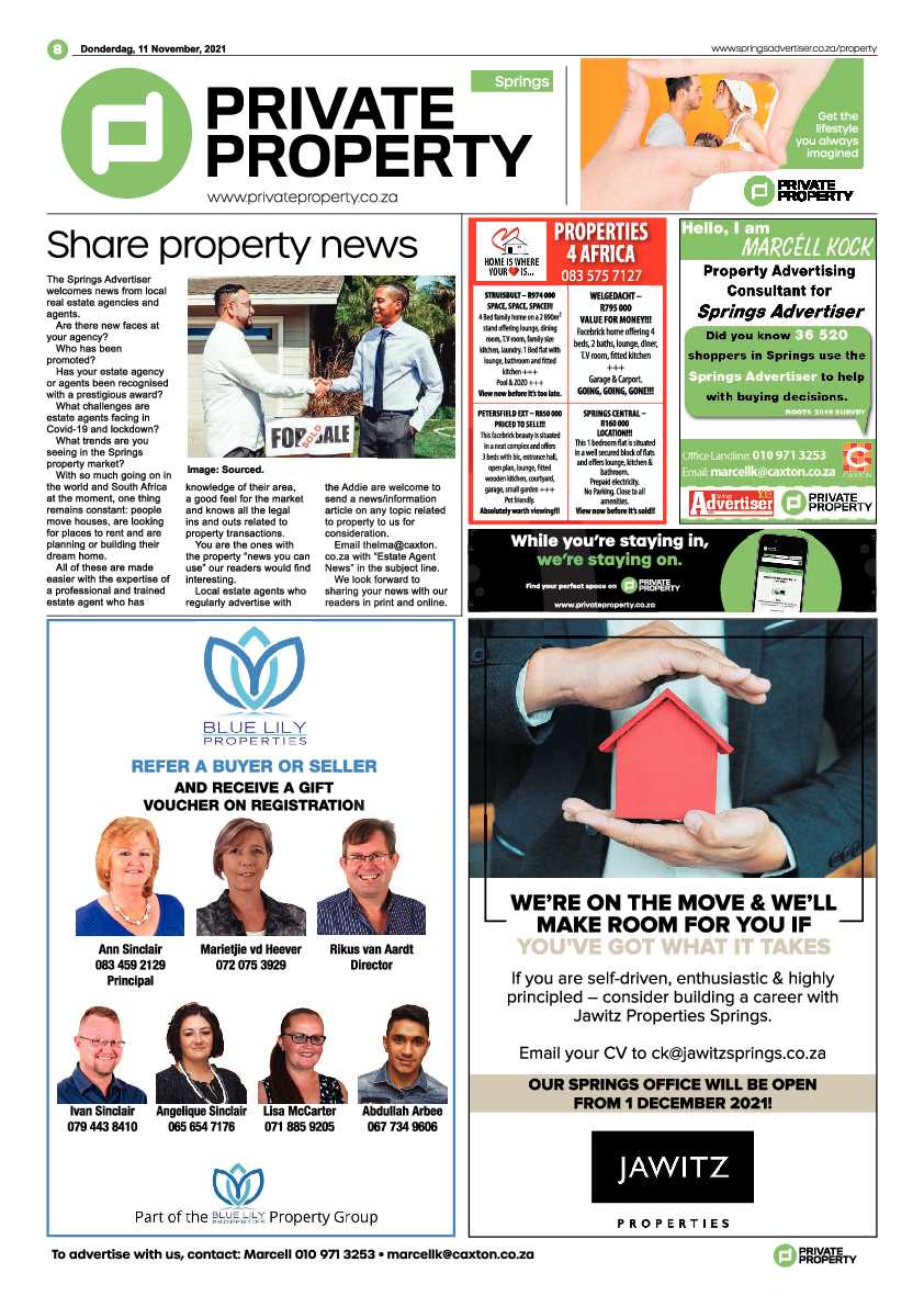 Springs Advertiser 11 November 2021 page 8