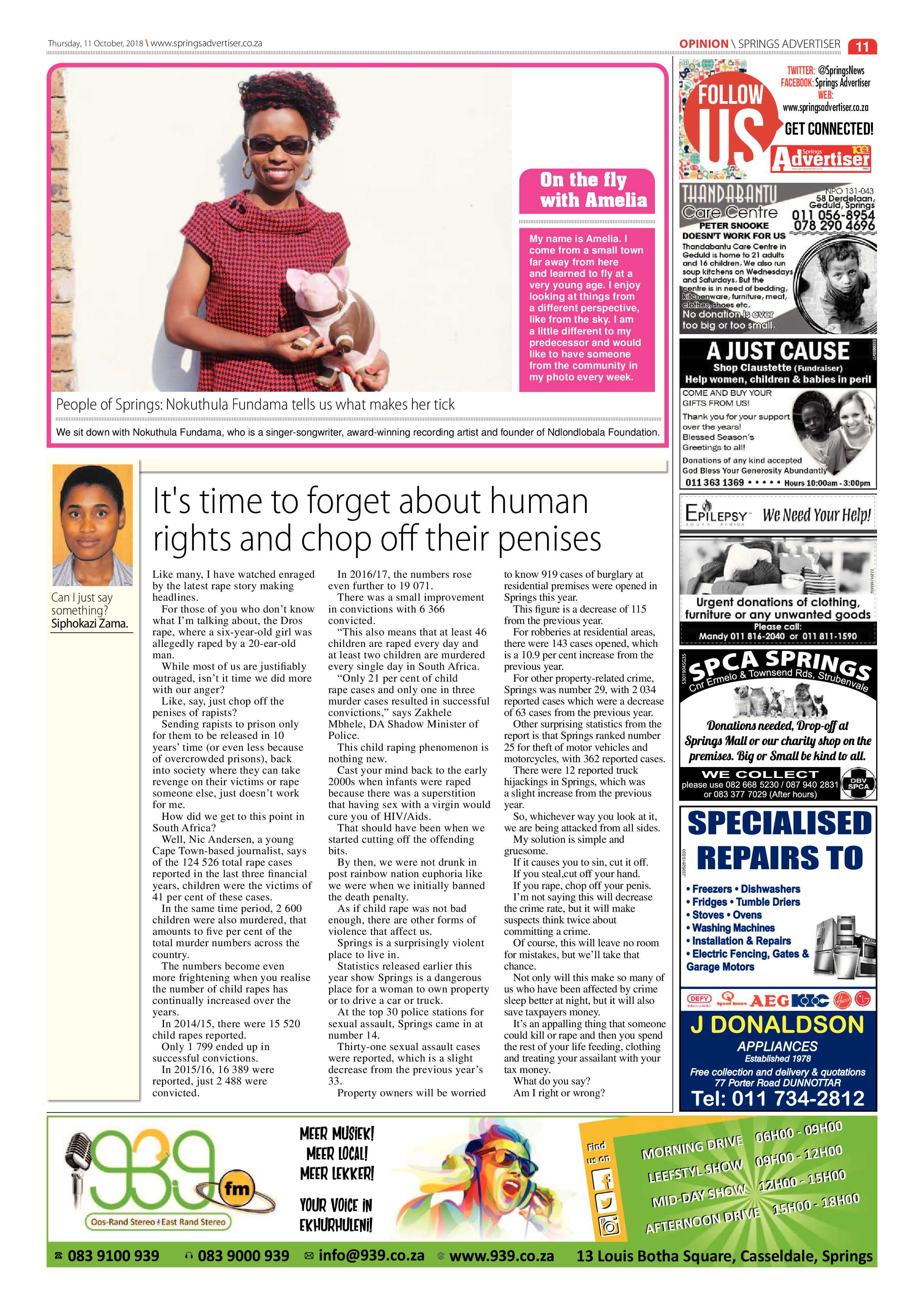 Springs Advertiser 11 October 2018 page 11