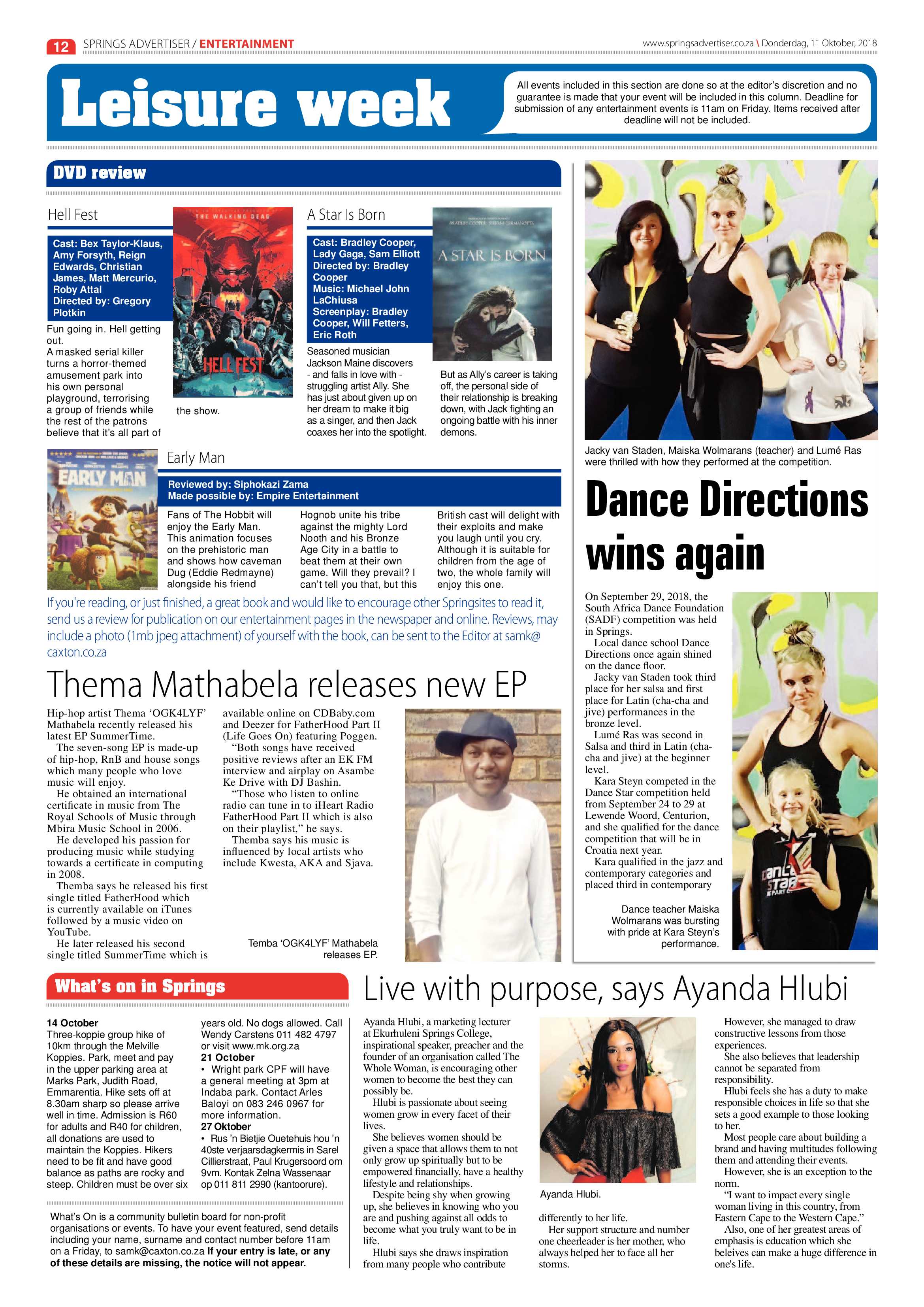 Springs Advertiser 11 October 2018 page 12