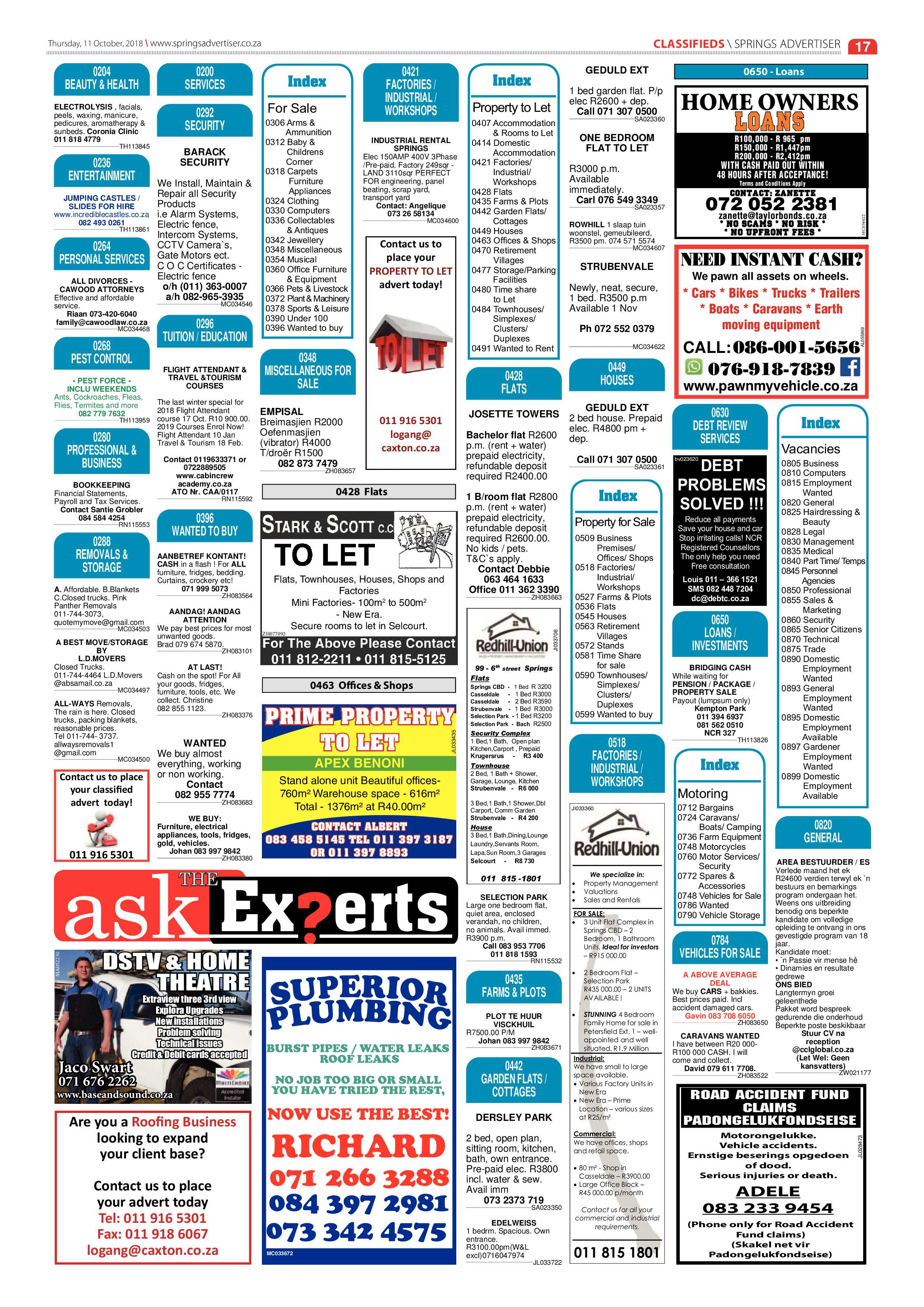 Springs Advertiser 11 October 2018 page 17
