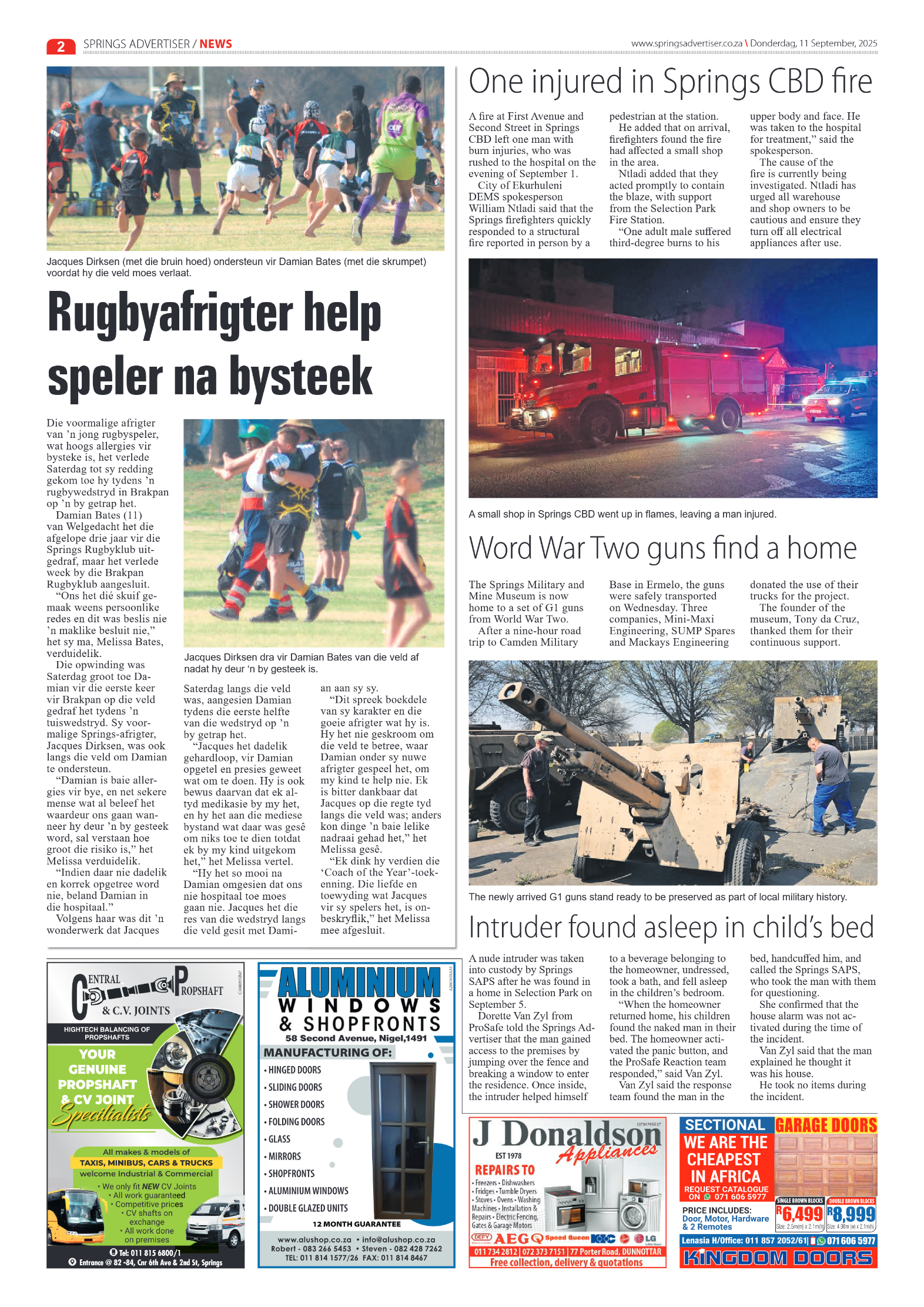 Springs Advertiser 11 September 2025 page 2