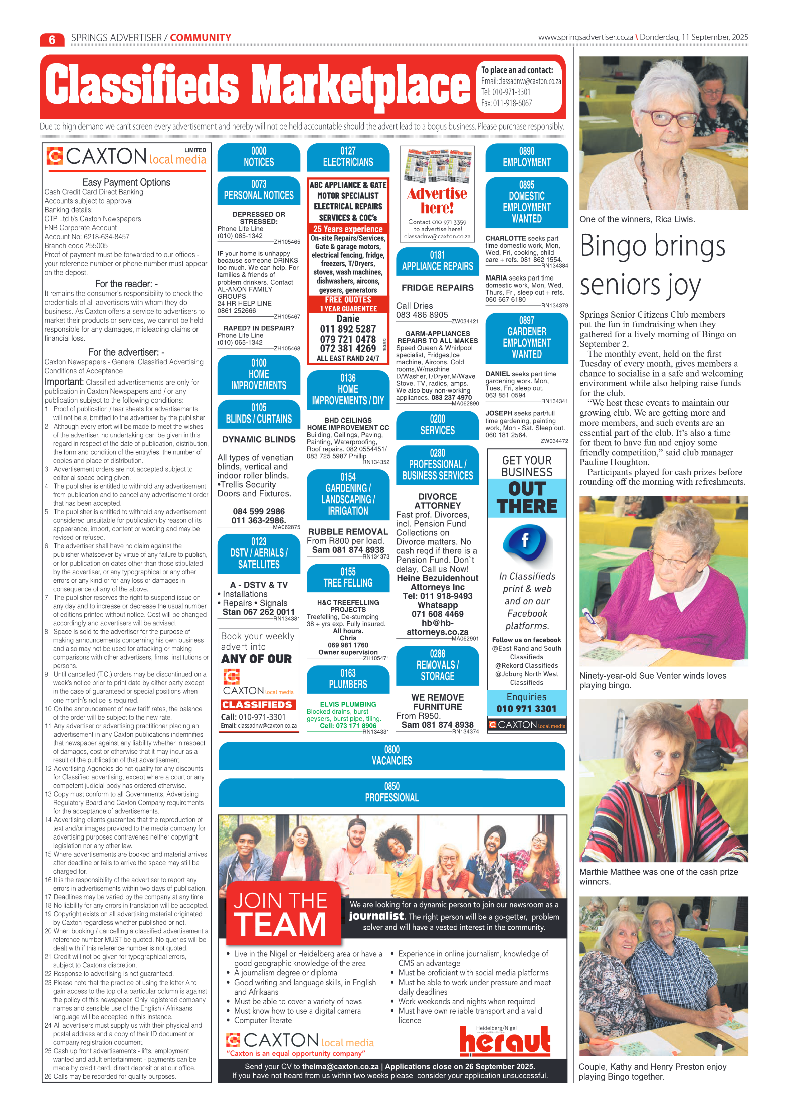 Springs Advertiser 11 September 2025 page 6
