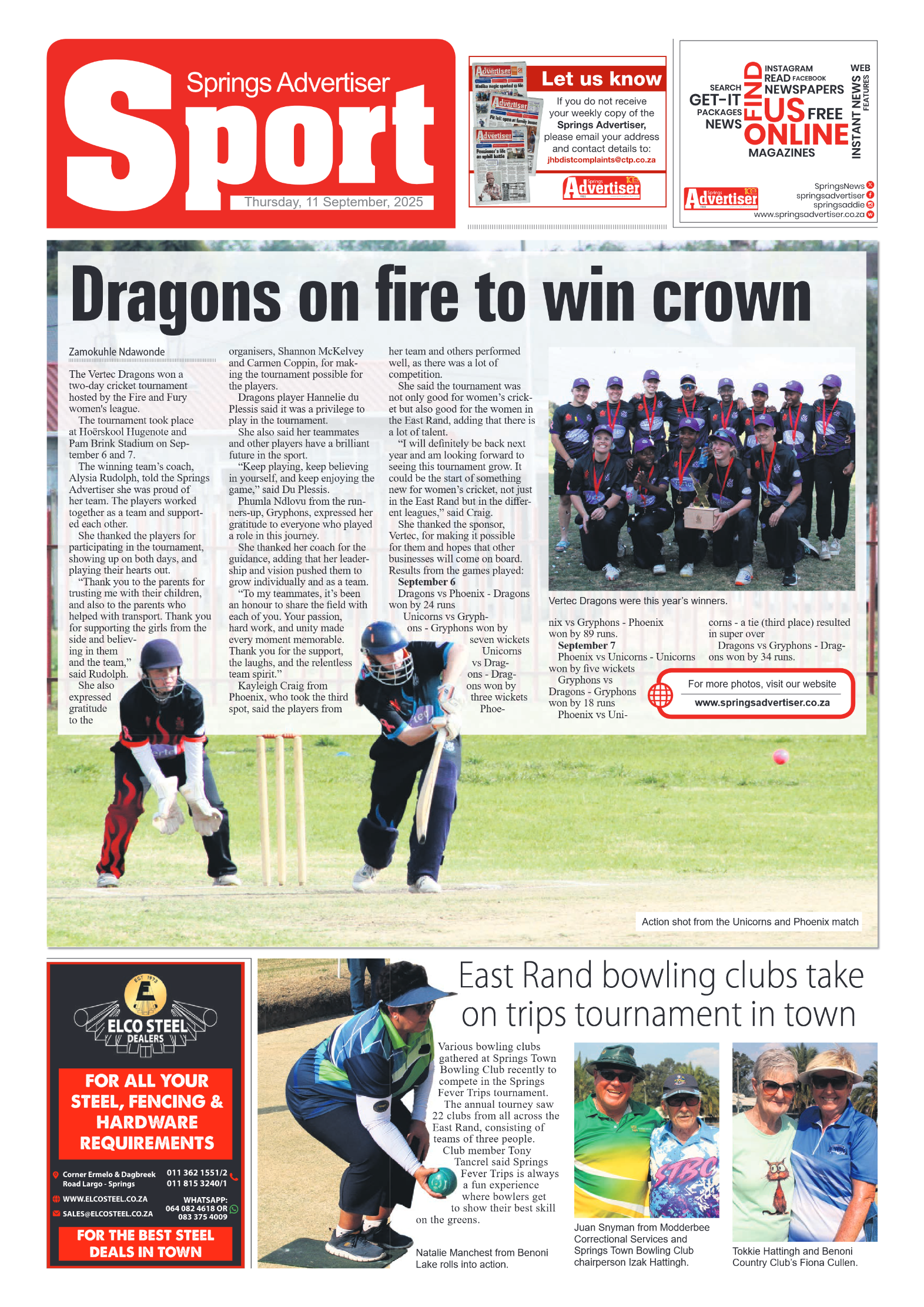 Springs Advertiser 11 September 2025 page 8