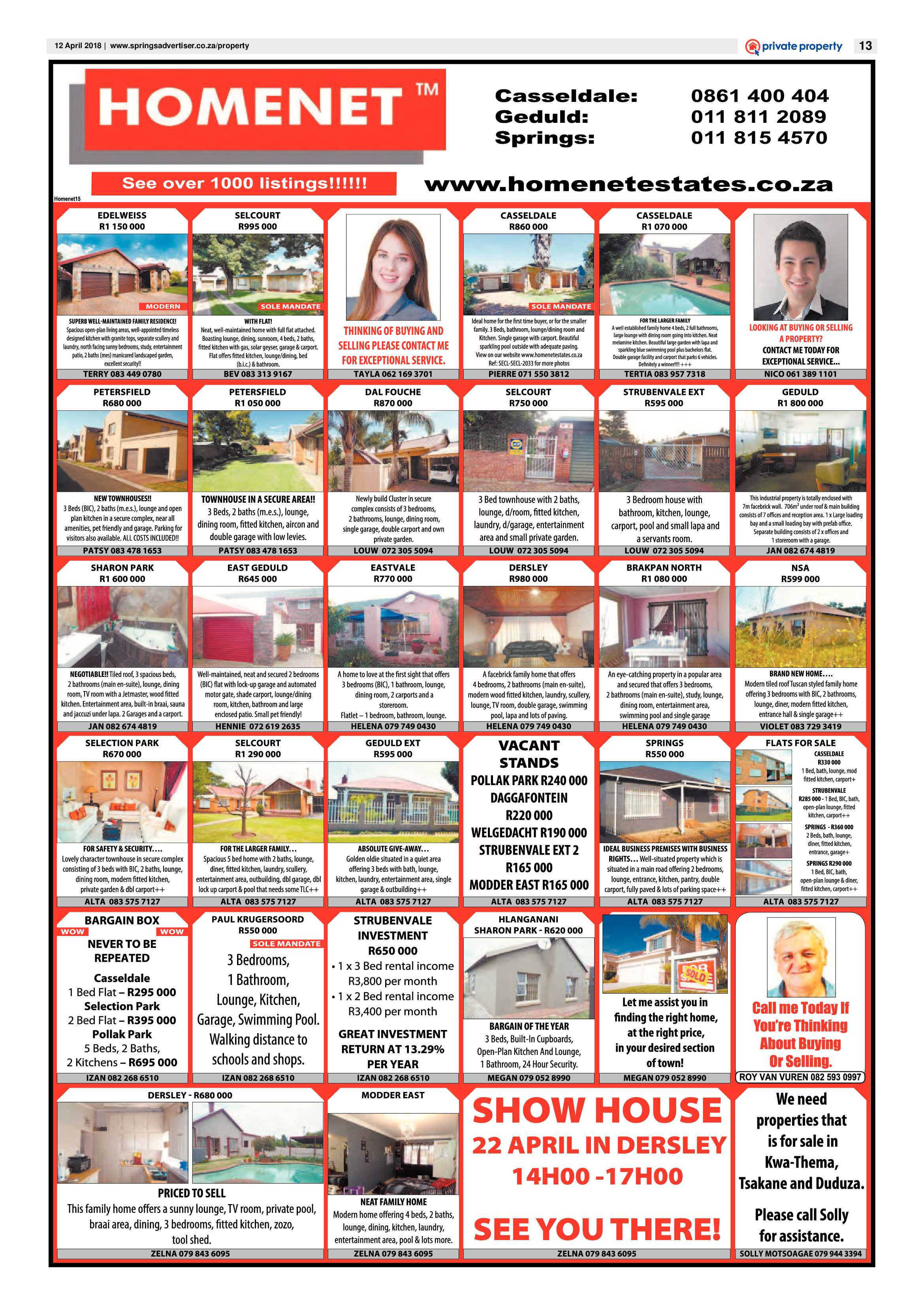 Springs Advertiser 12 April 2018 page 13