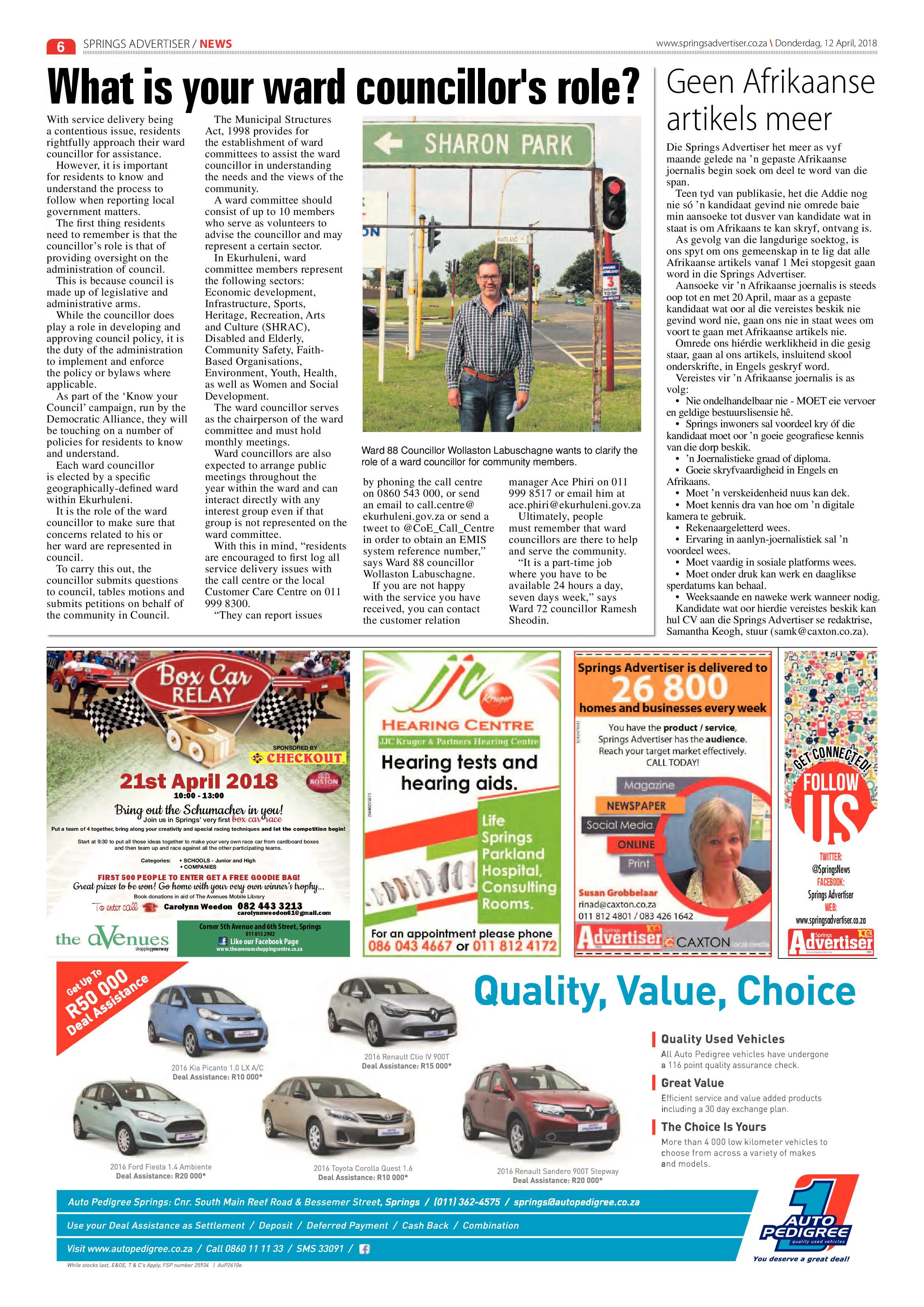 Springs Advertiser 12 April 2018 page 6