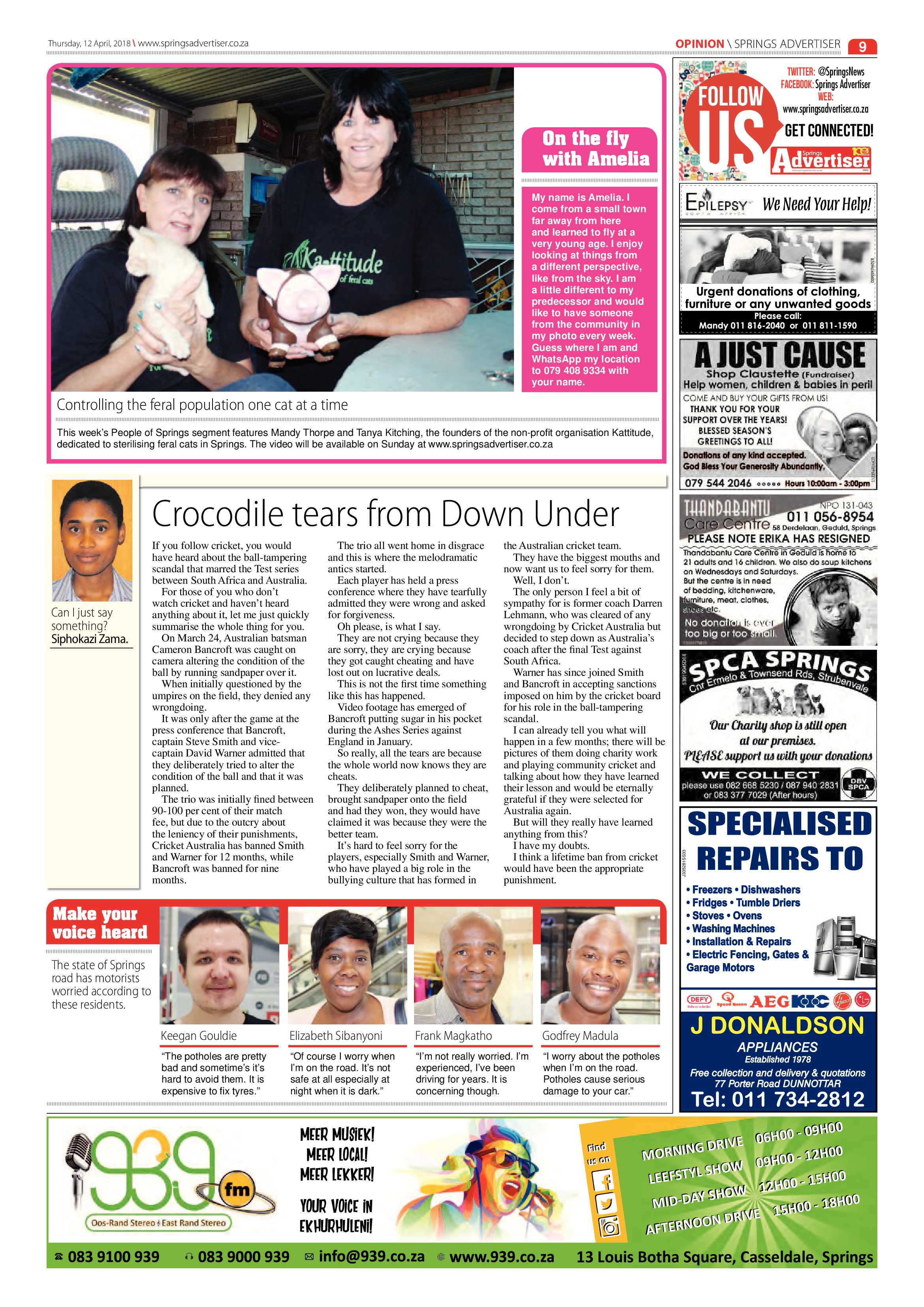 Springs Advertiser 12 April 2018 page 9