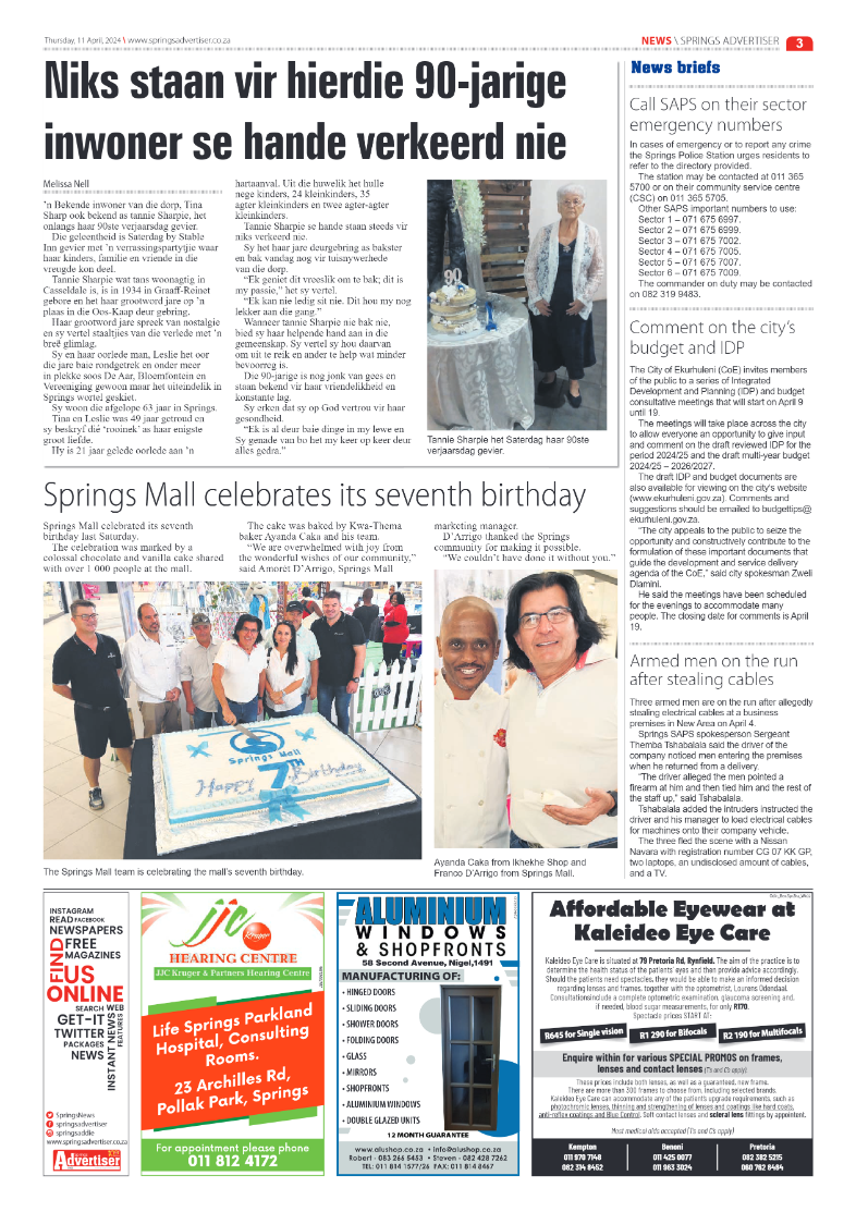 Springs Advertiser 12 April 2024 page 3