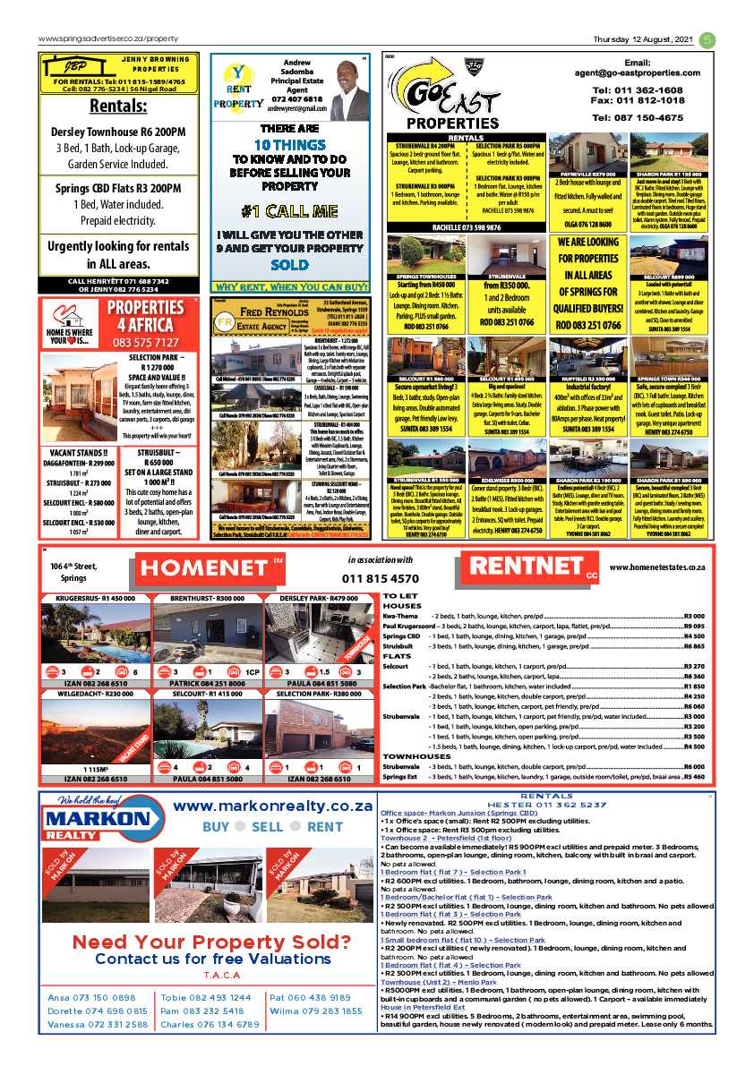 Springs Advertiser 12 August 2021 page 5
