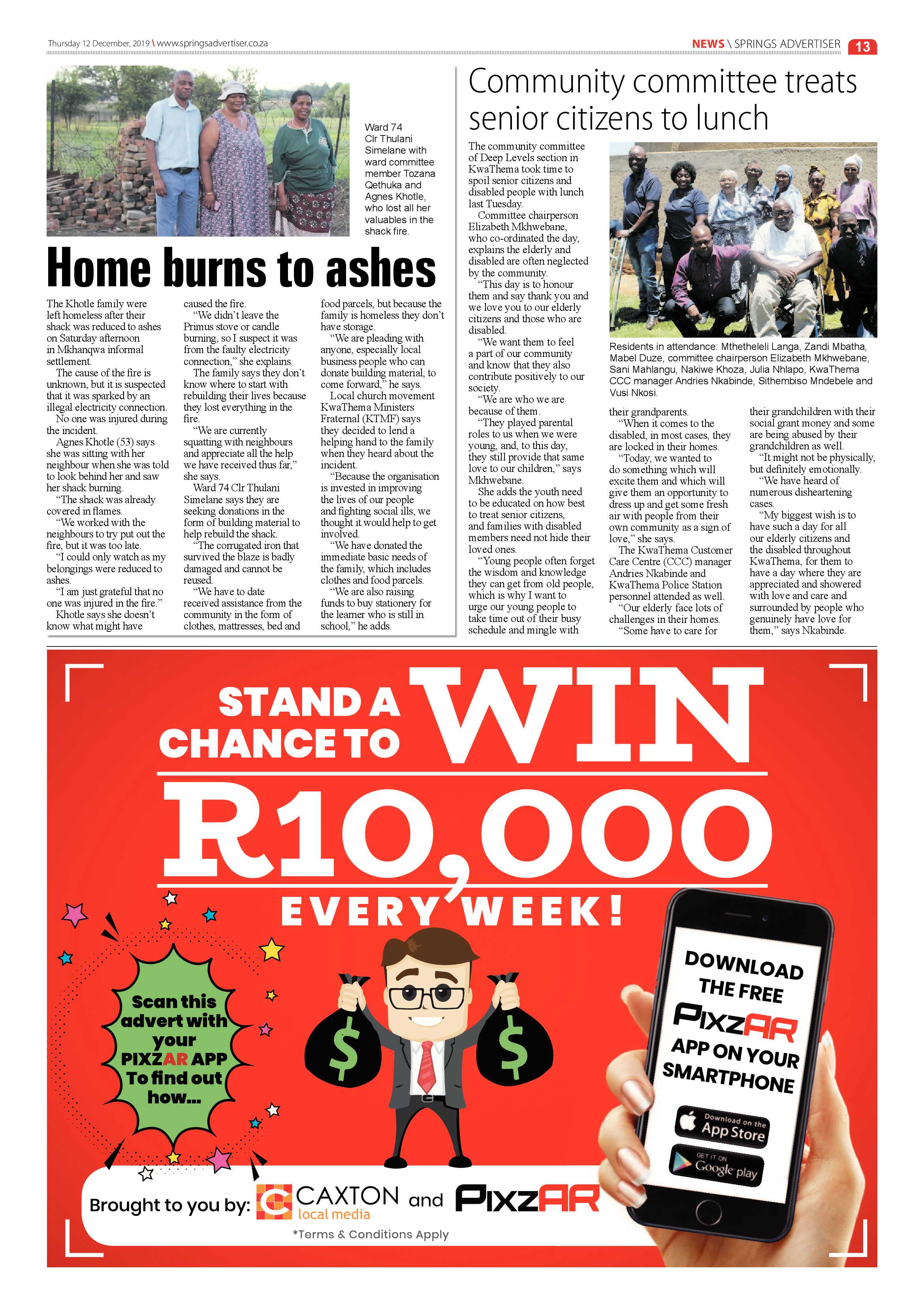 Springs Advertiser 12 December 2019 page 13