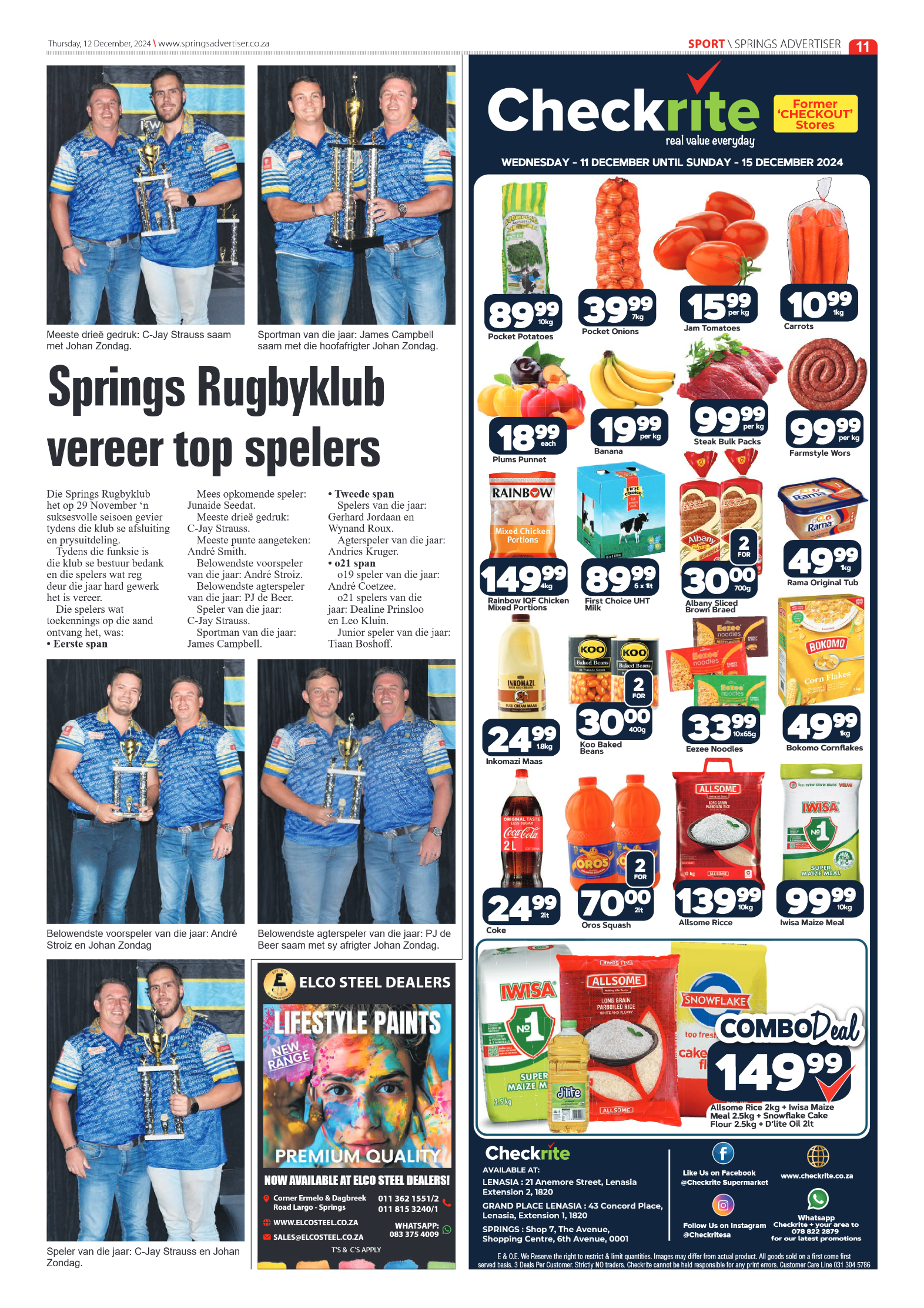 Springs Advertiser 12 December 2024 page 11