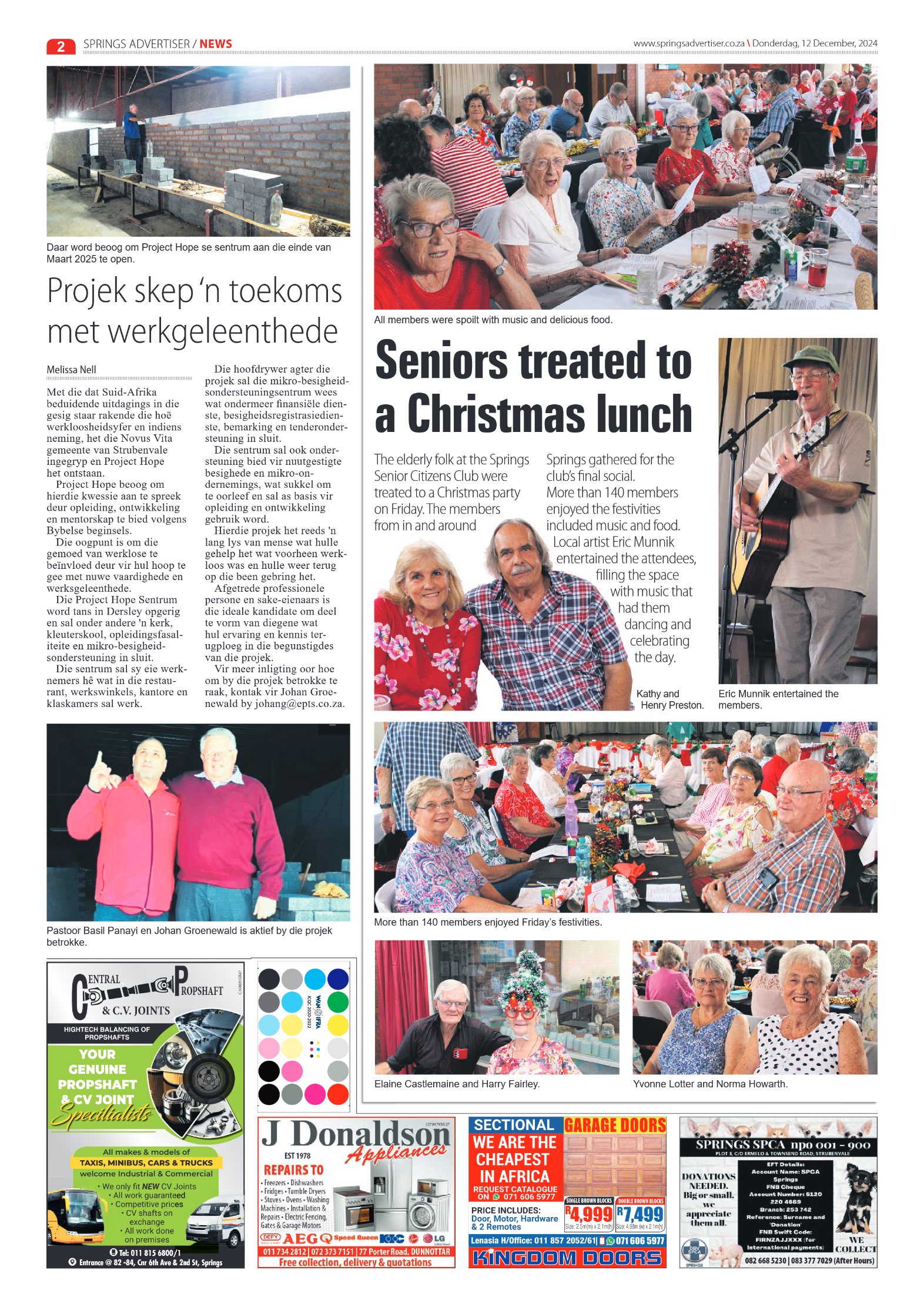 Springs Advertiser 12 December 2024 page 2