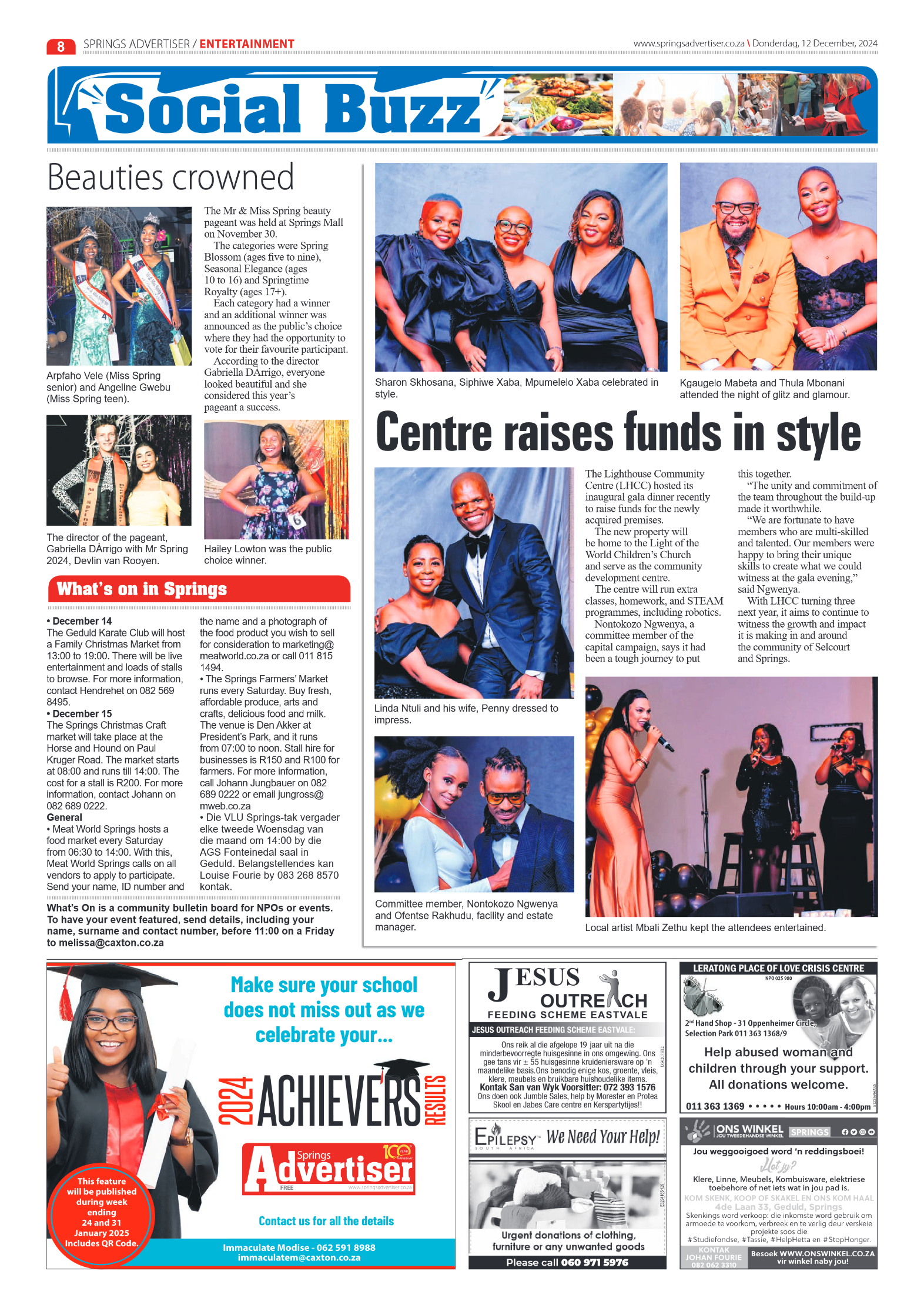 Springs Advertiser 12 December 2024 page 8