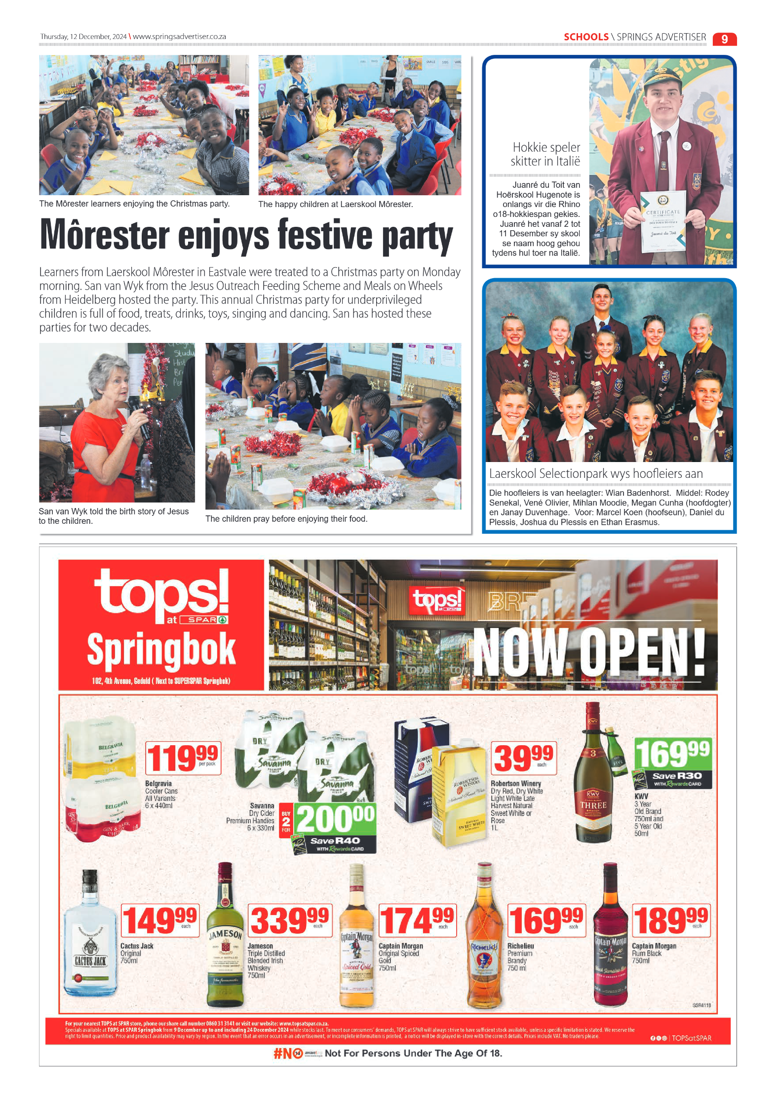 Springs Advertiser 12 December 2024 page 9