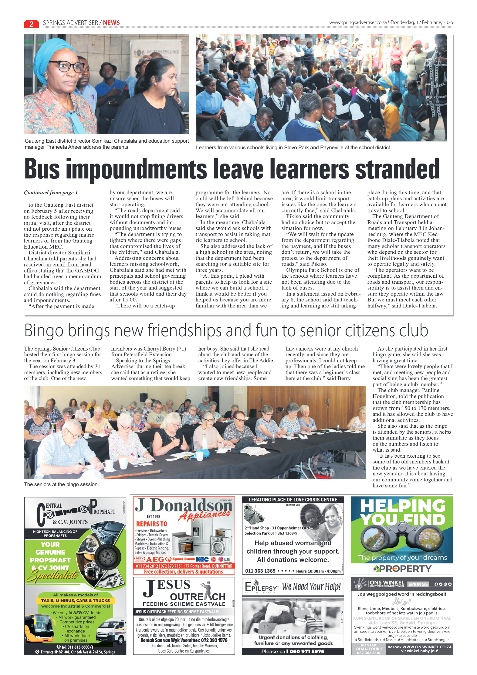Springs Advertiser 12 February 2026 page 4