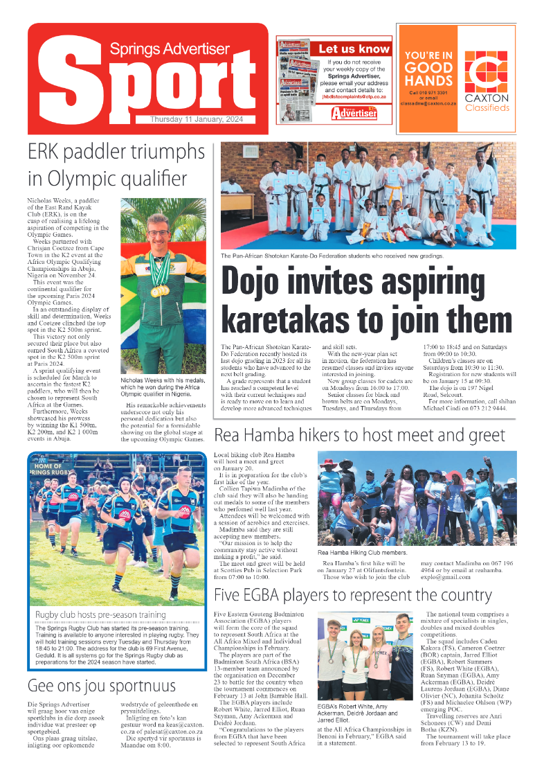 Springs Advertiser 12 January 2024 page 8