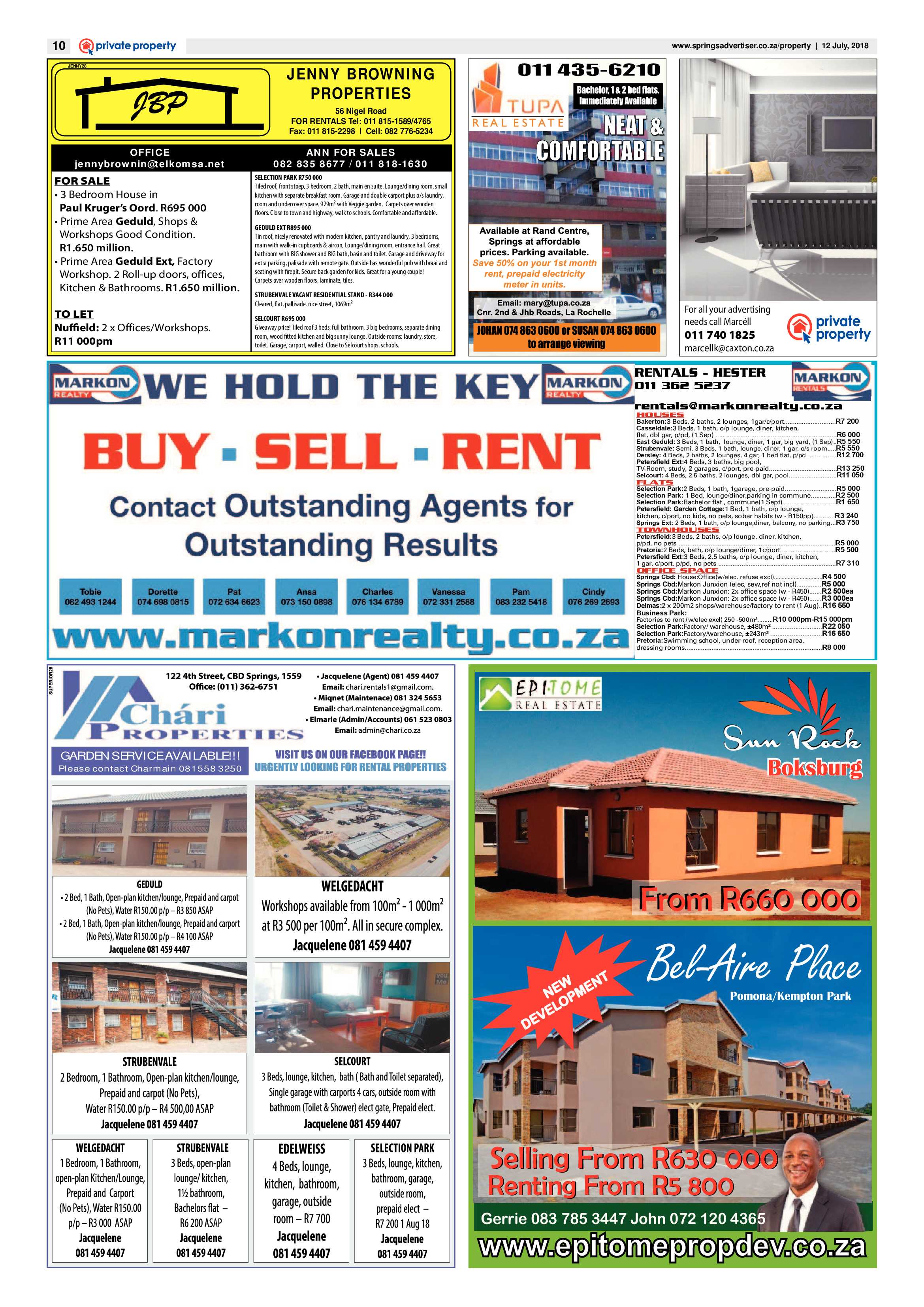 Springs Advertiser 12 July 2018 page 10