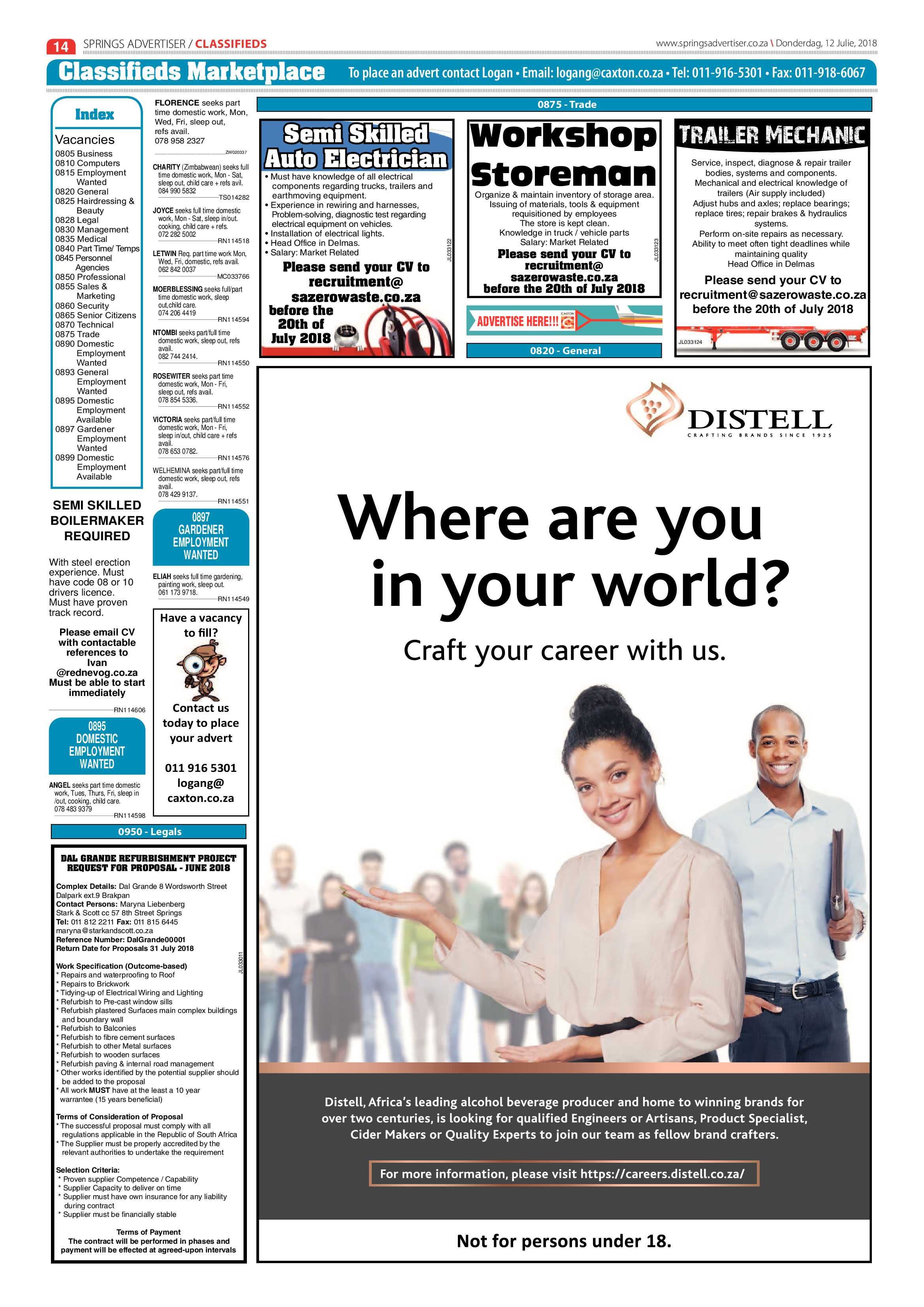 Springs Advertiser 12 July 2018 page 14