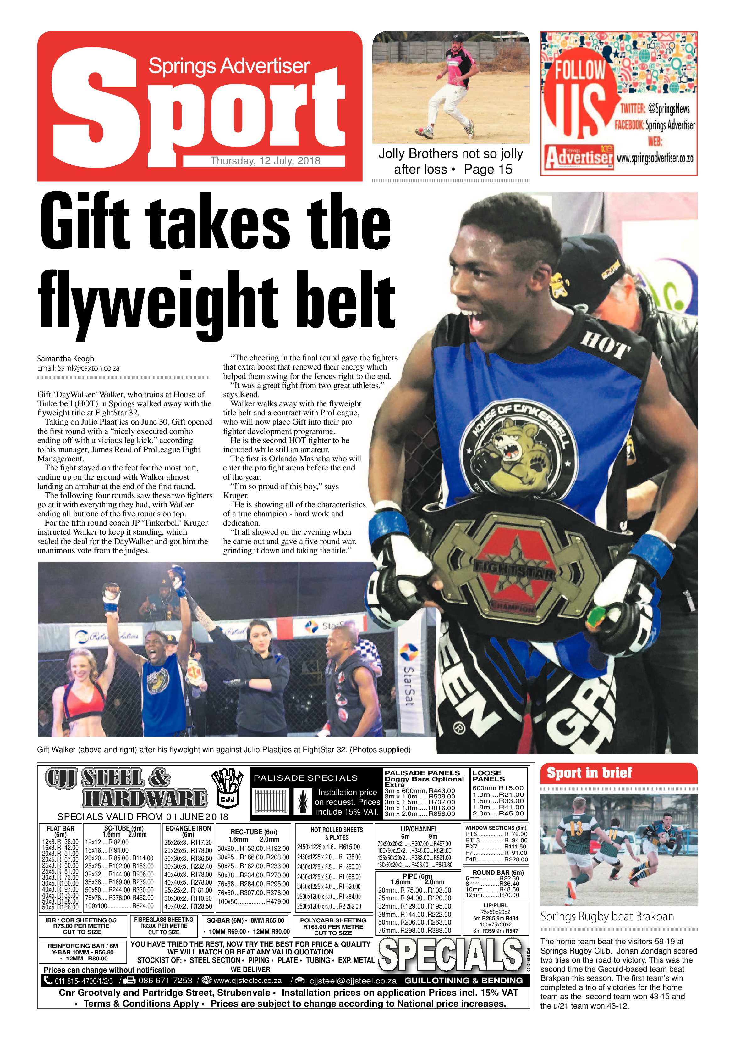 Springs Advertiser 12 July 2018 page 16