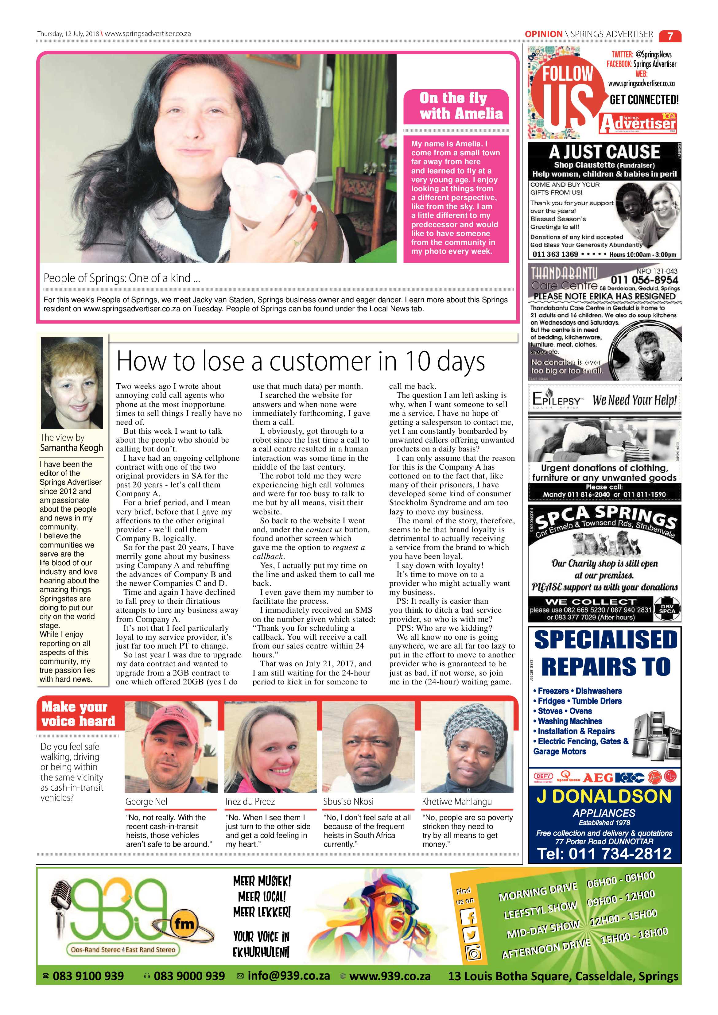 Springs Advertiser 12 July 2018 page 7